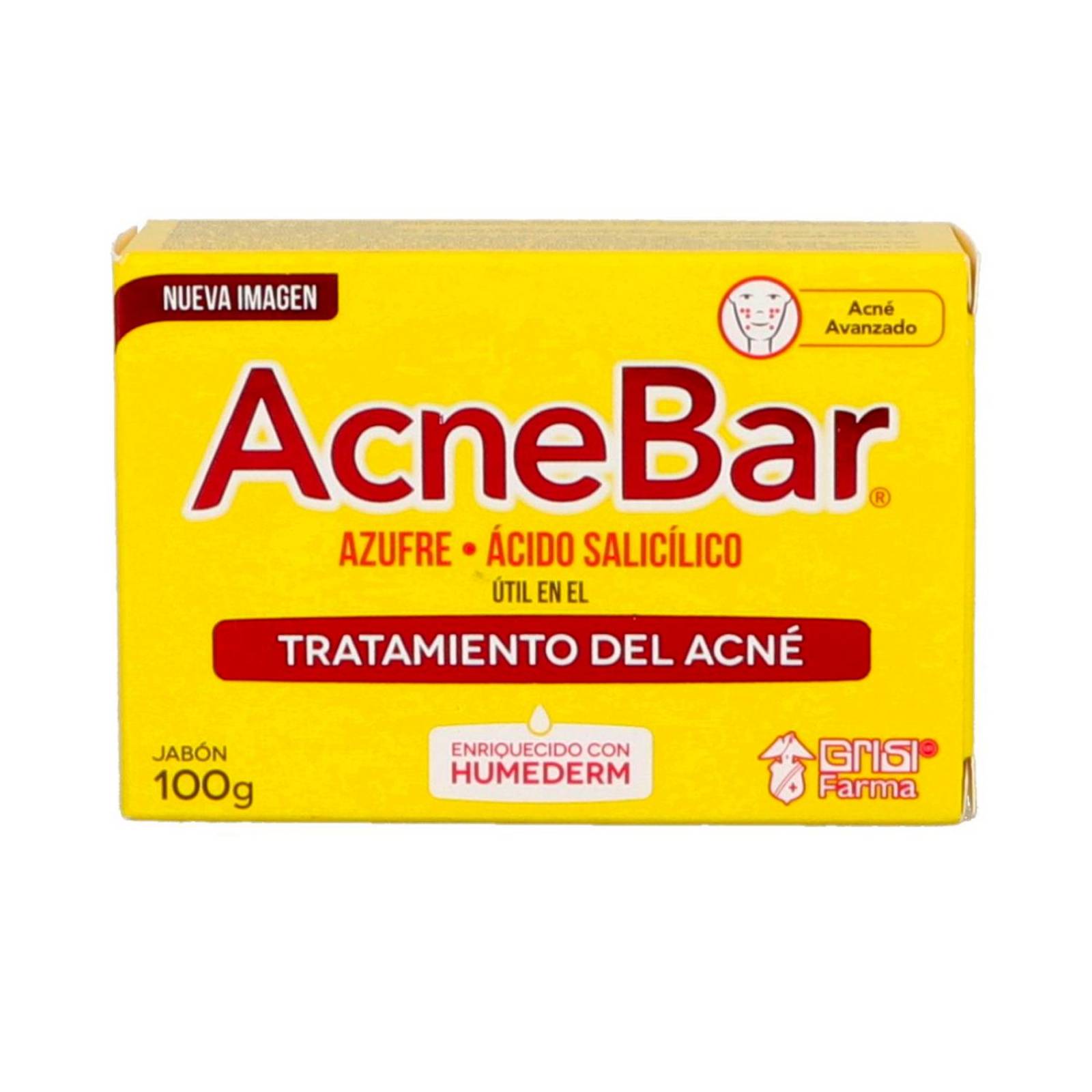 Jabón AcnéBar en Barra100 gr 