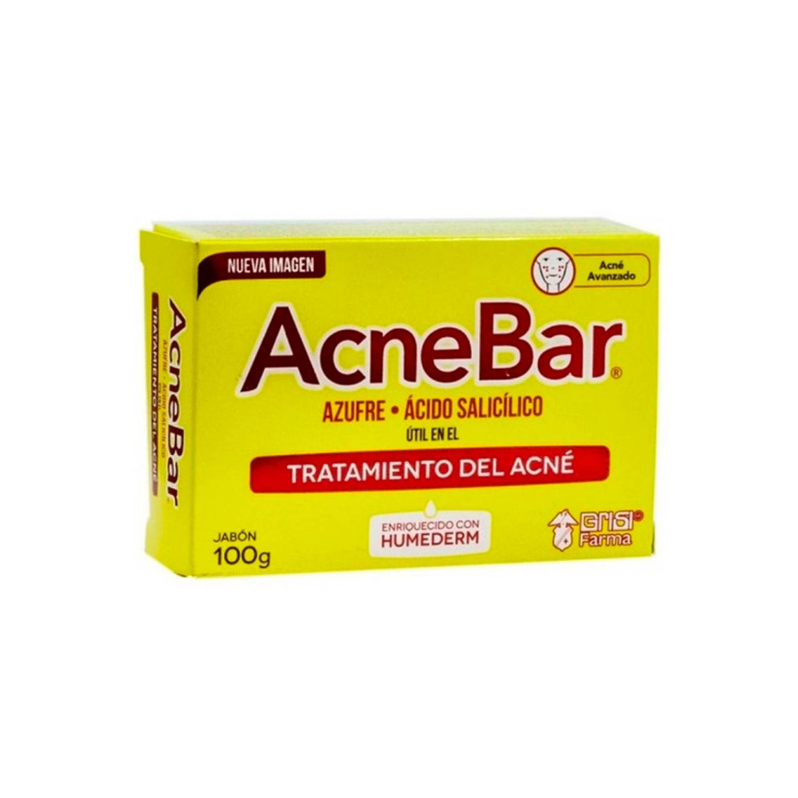 Jabón AcnéBar en Barra100 gr 