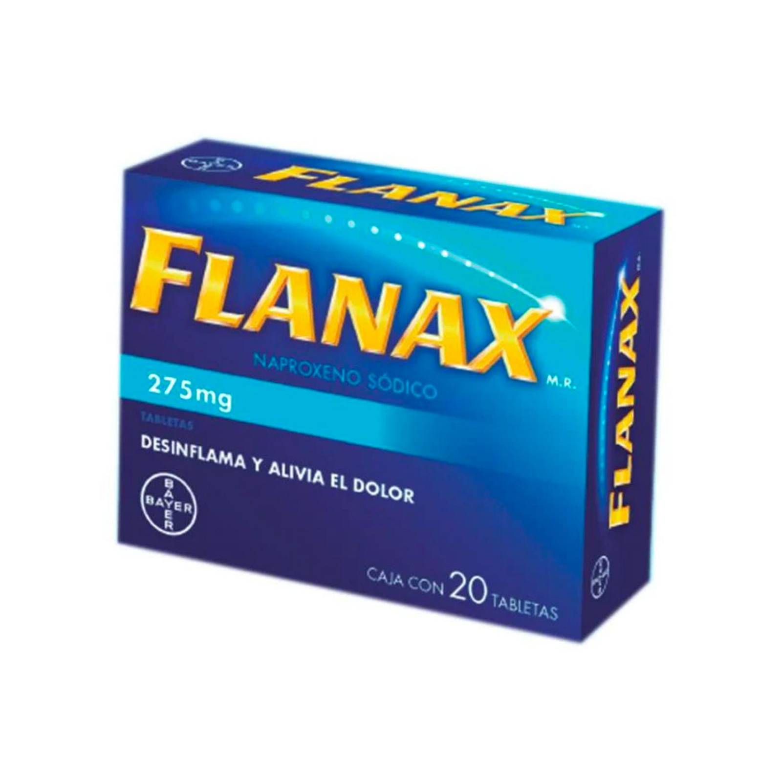 Analgésico Flanax 275 mg 20 tabletas 