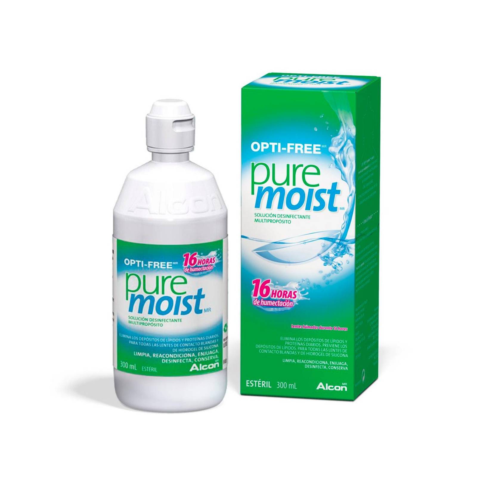 Solución Desinfectante Opti Free Pure Moist 300 ml