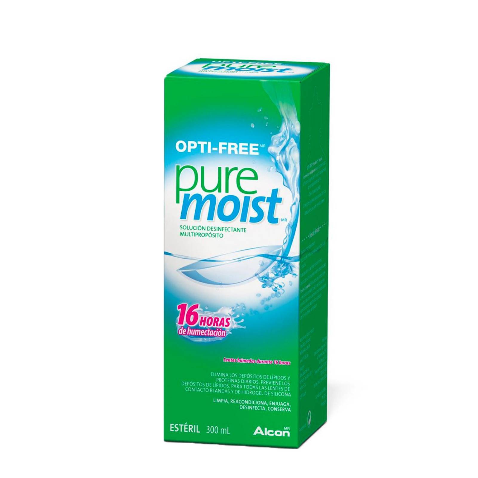 Solución Desinfectante Opti Free Pure Moist 300 ml
