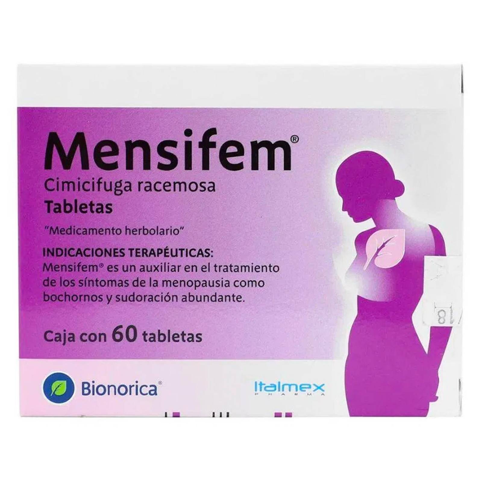 Cimicifuga Racemosa Mensifem 20 mg 60 Tabletas 