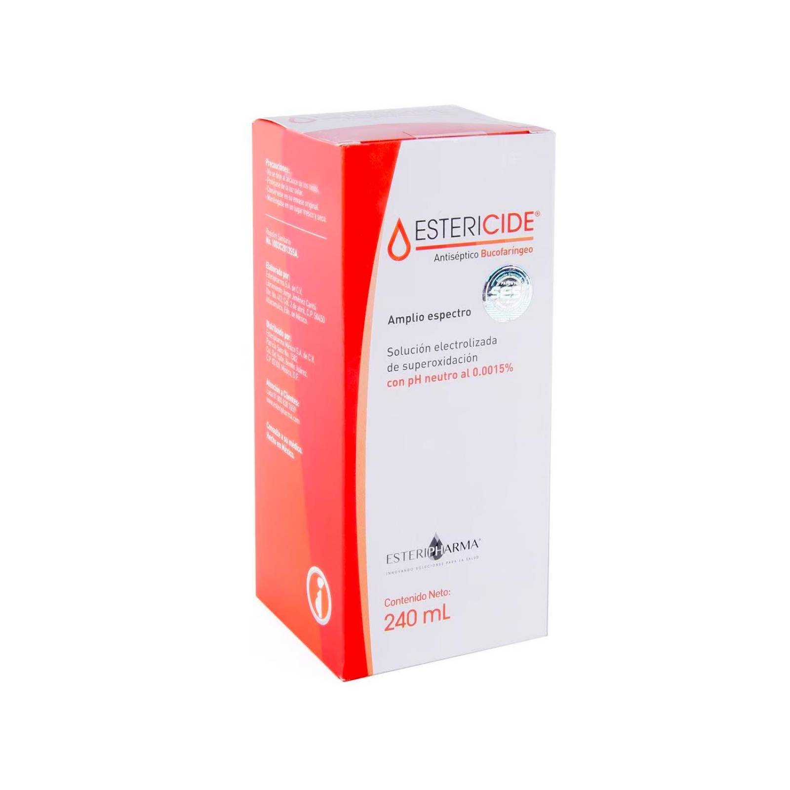 Antiséptico Estericide Bucofaríngeo 240 ml 