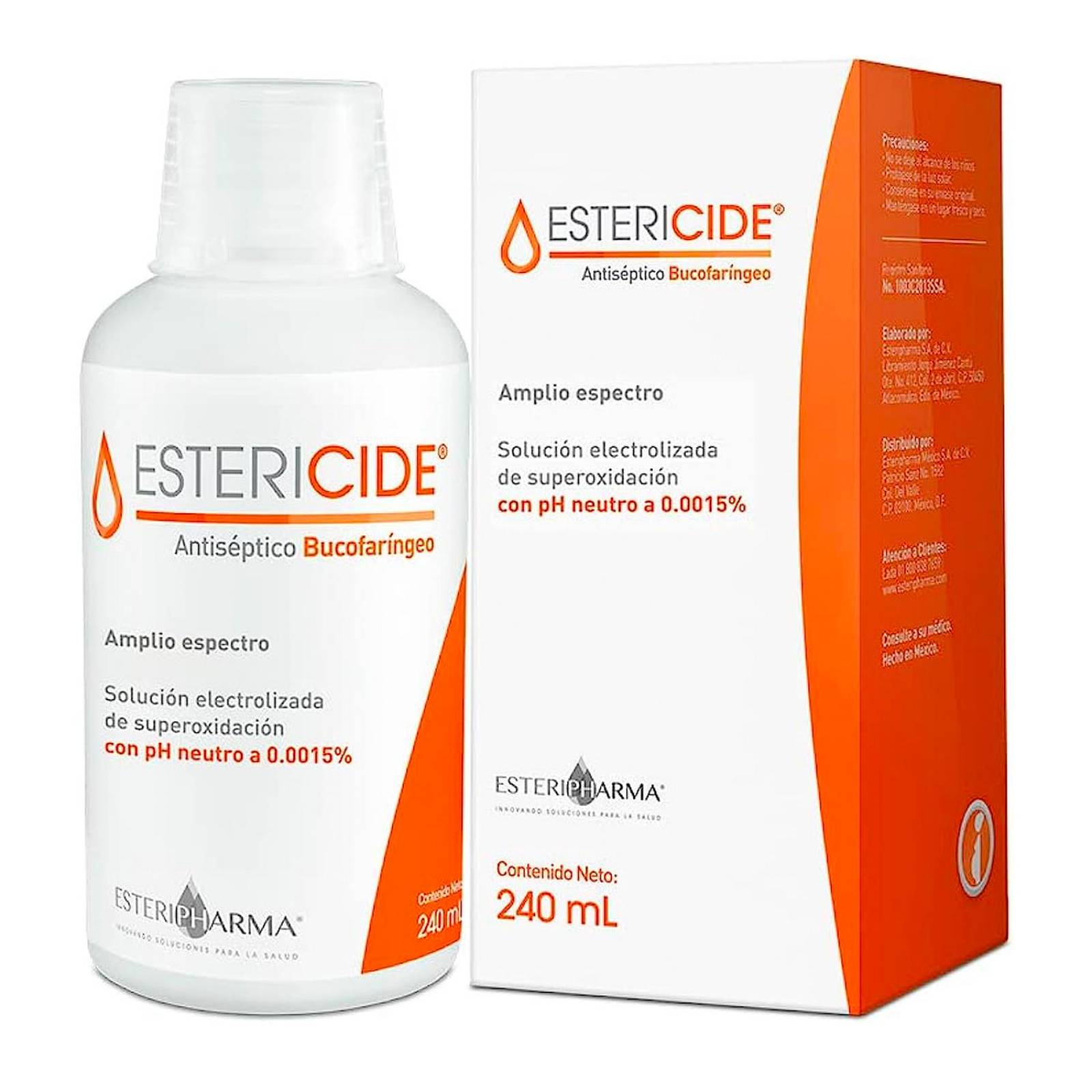 Antiséptico Estericide Bucofaríngeo 240 ml 