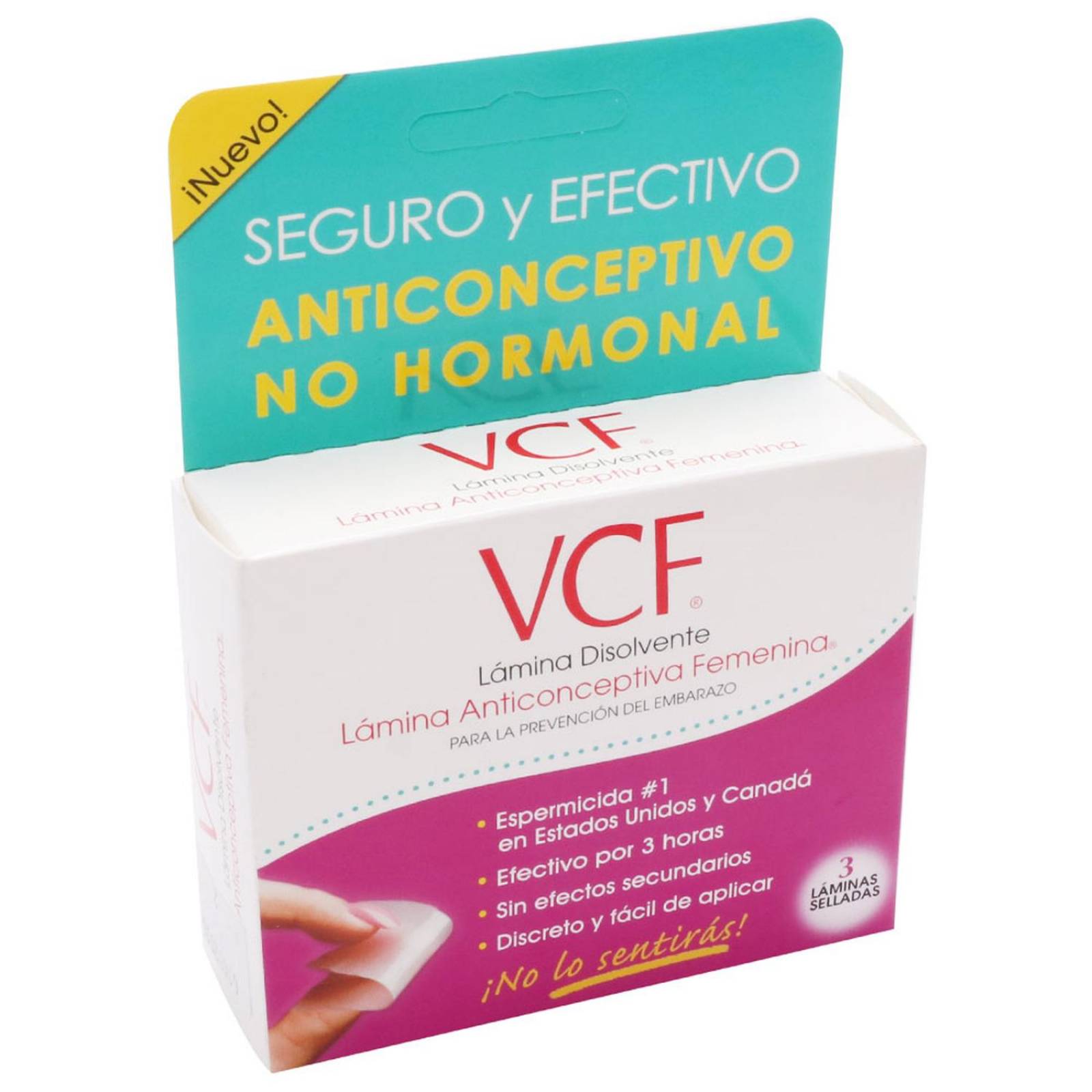 Lámina Anticonceptiva Prudence VCF 3 láminas 