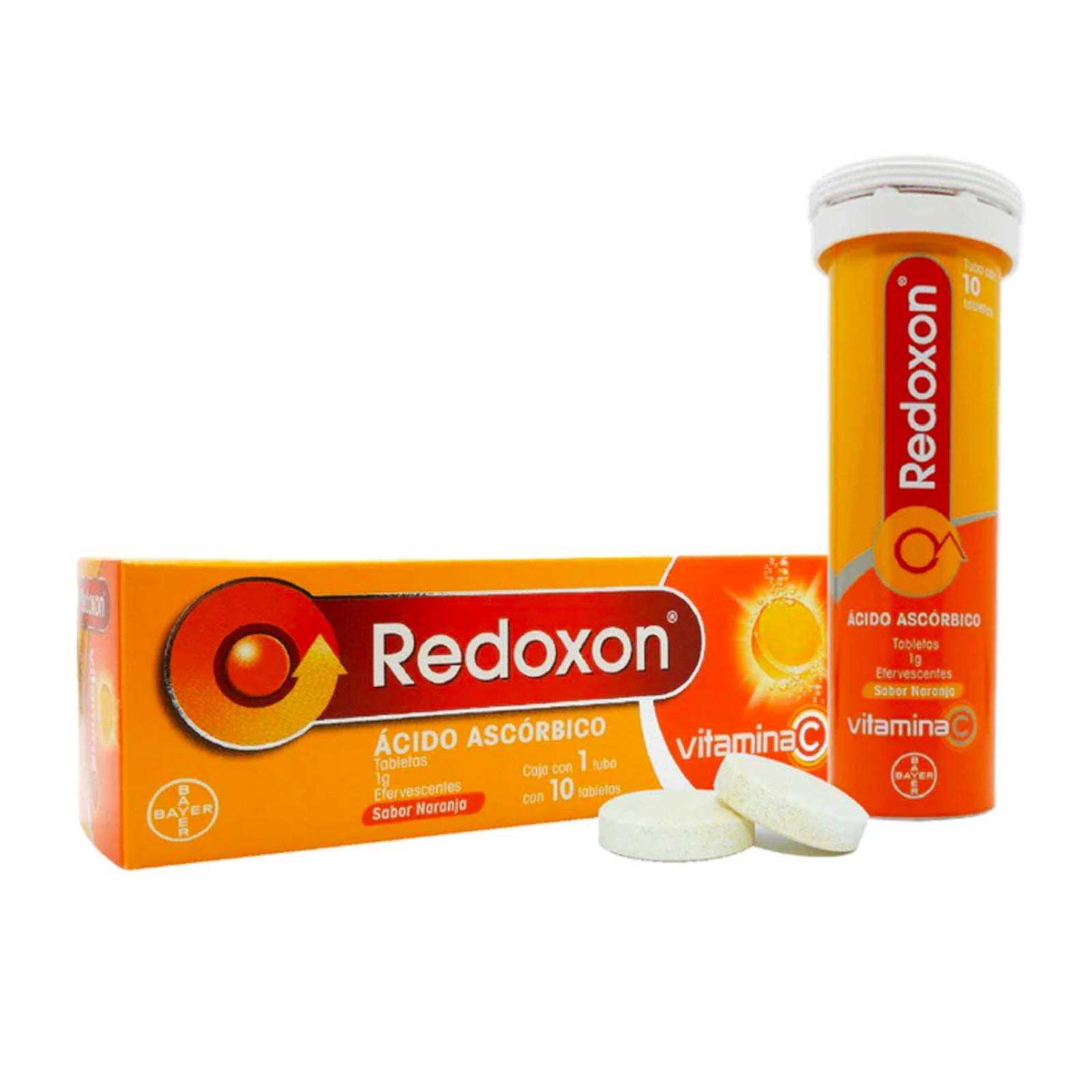 Multivitamínico Redoxon Vitamina C Sabor Naranja 10 Tabletas 