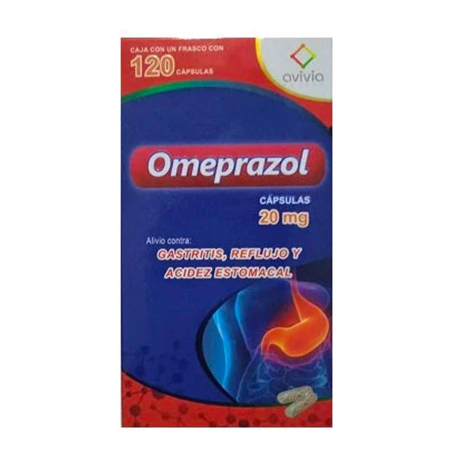 Cápsulas Omeprazol 20 mg 120 Cápsulas 