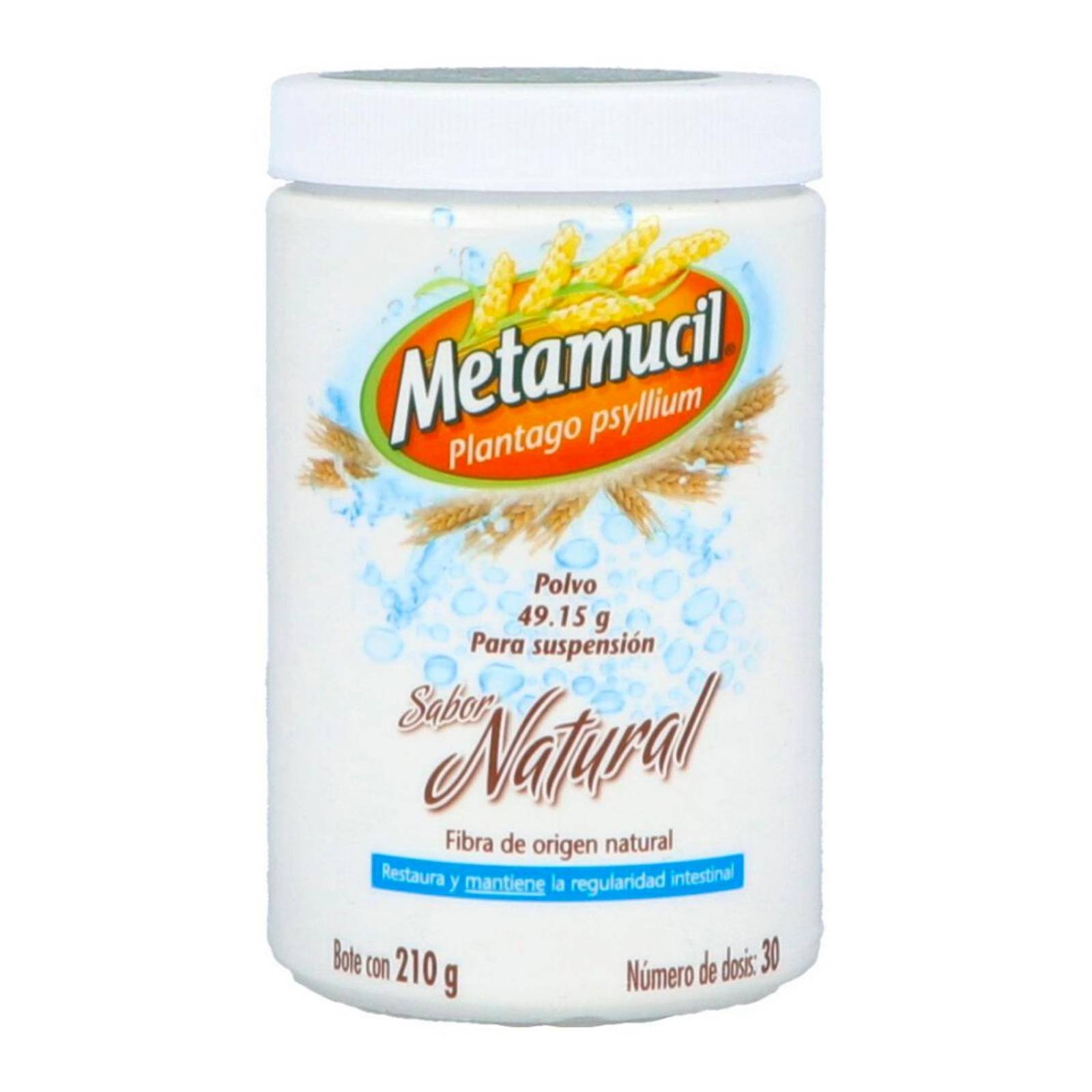Polvo Soluble Metamucil Natural 210 gr 