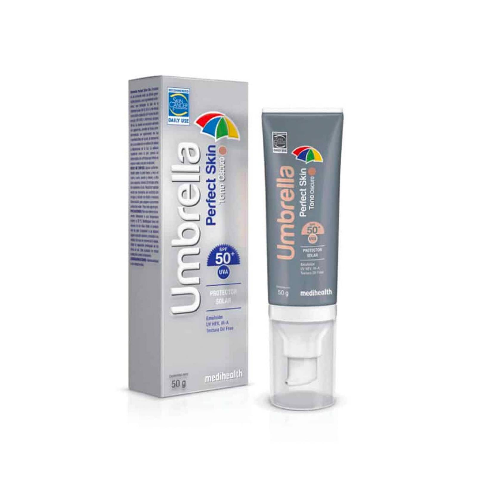 Fotoprotector Umbrella Perfect Skin Tono Oscuro FPS 50+ 50gr 