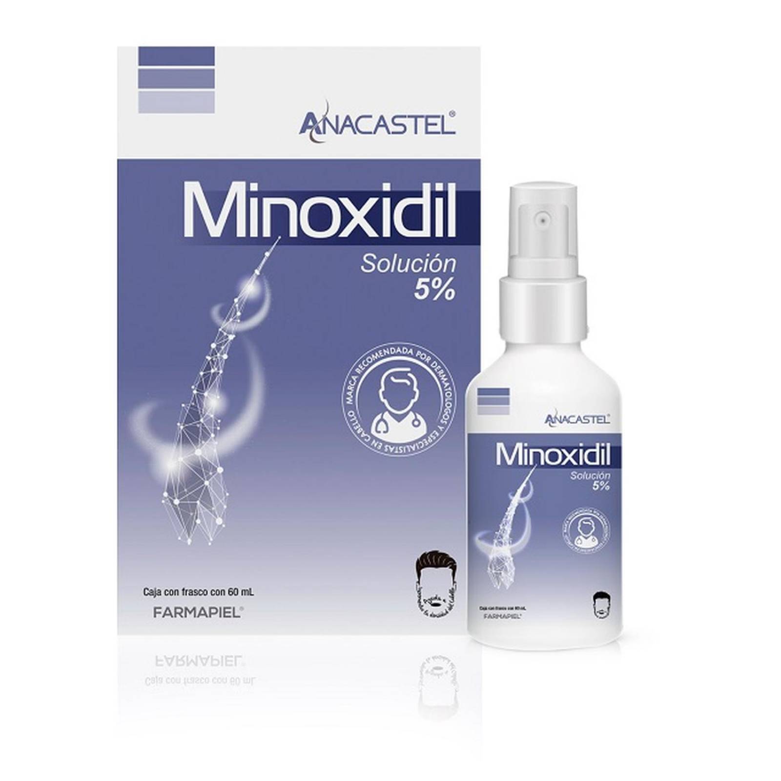 Tratamiento Capilar Anacastel Minoxidil 5% 60 ml 