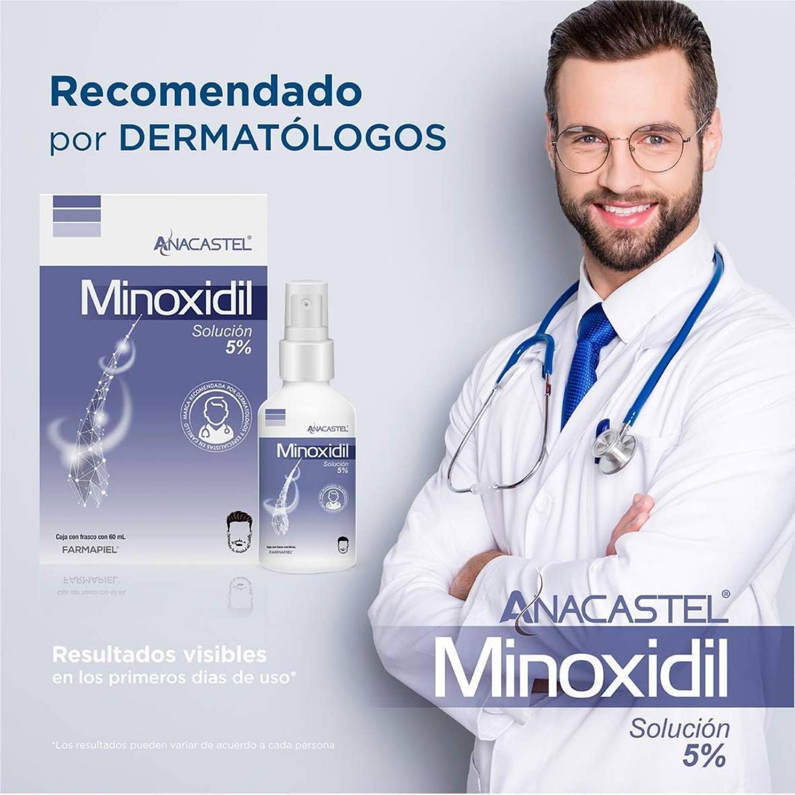 Tratamiento Capilar Anacastel Minoxidil 5% 60 ml 