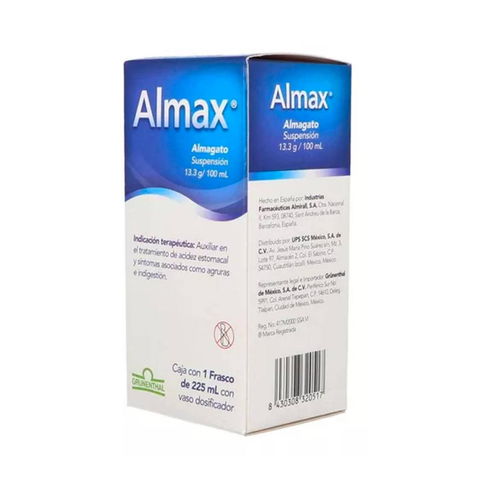 Suspensión Almax Almagato 225 ml 