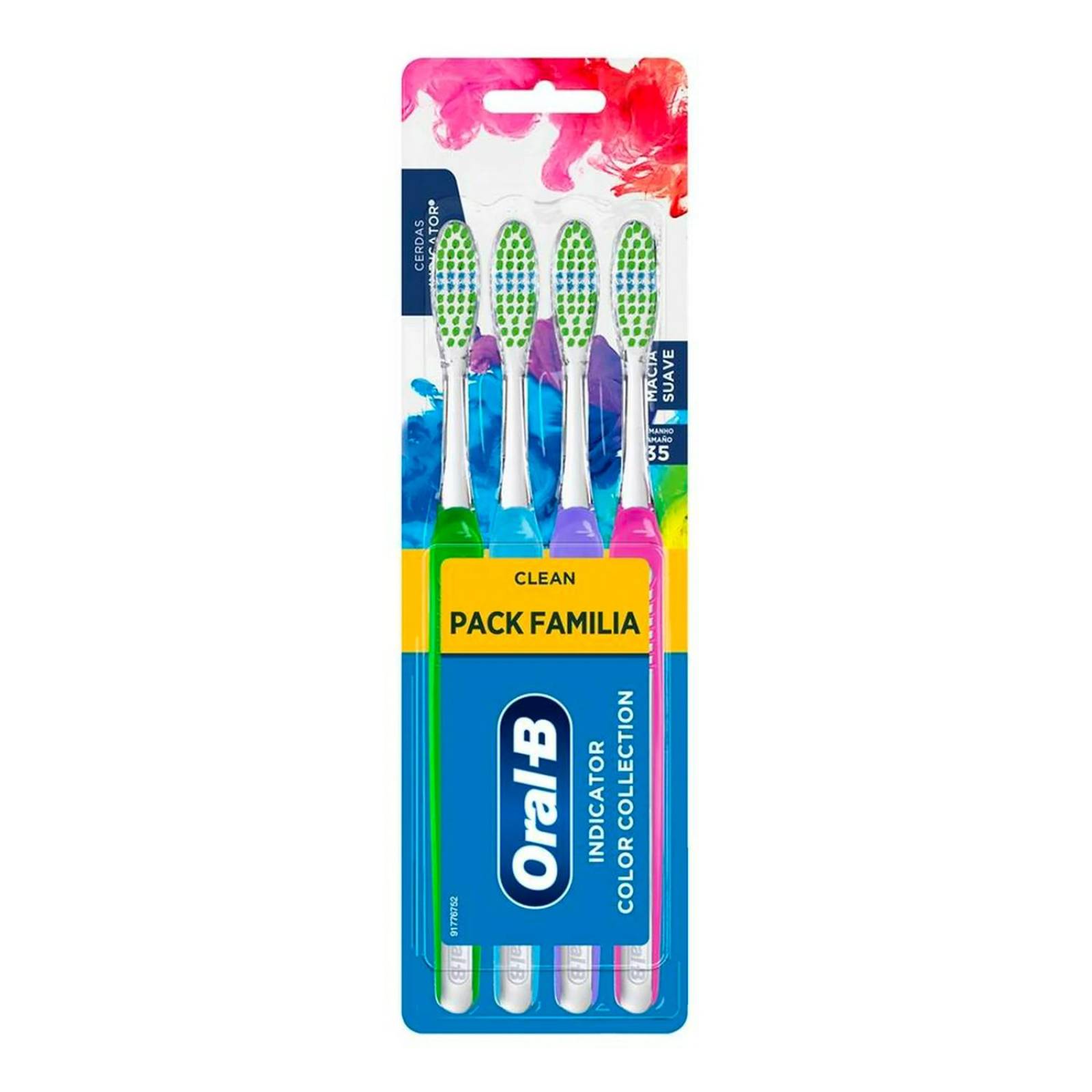 Cepillo Dental Oral-B Indicator Color Collection 4 piezas 