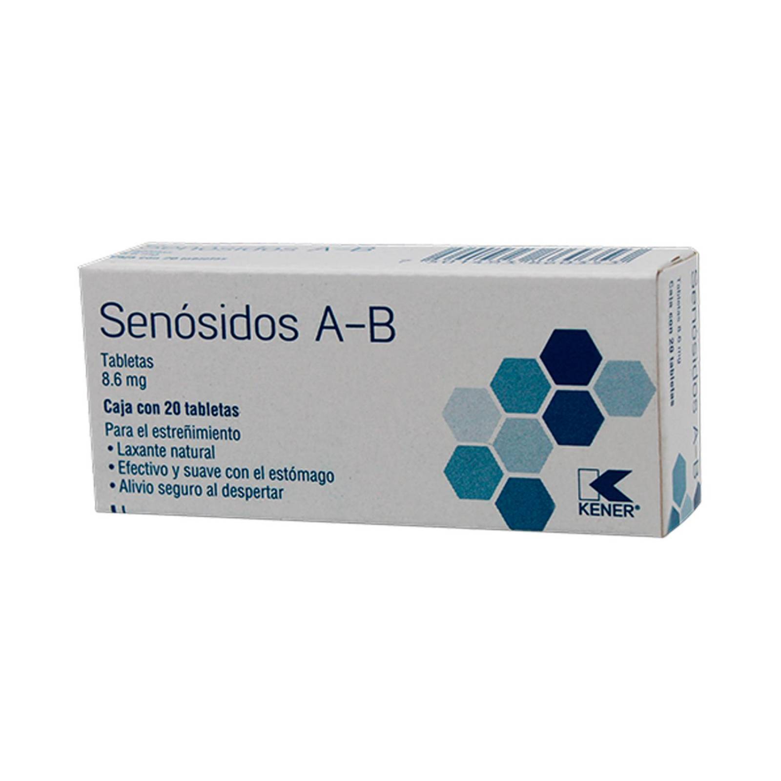 Senosidos Sekelax A-B 8.6 mg 20 Tabletas 