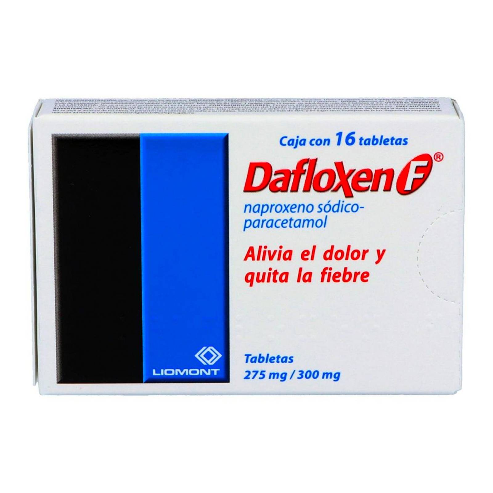 Analgésico Dafloxen F 16 tabletas 