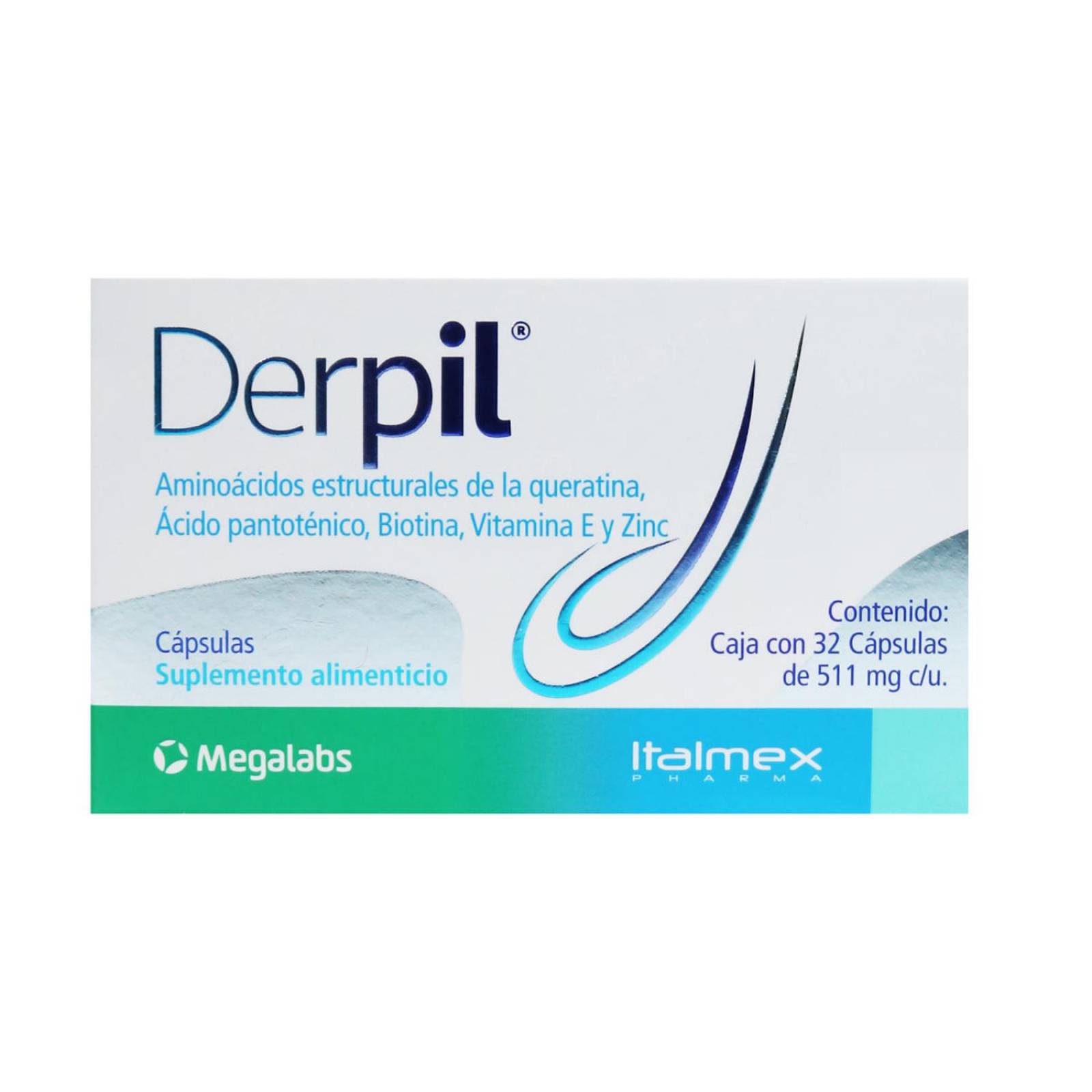 Suplemento Alimenticio Derpil 32 Cápsulas 