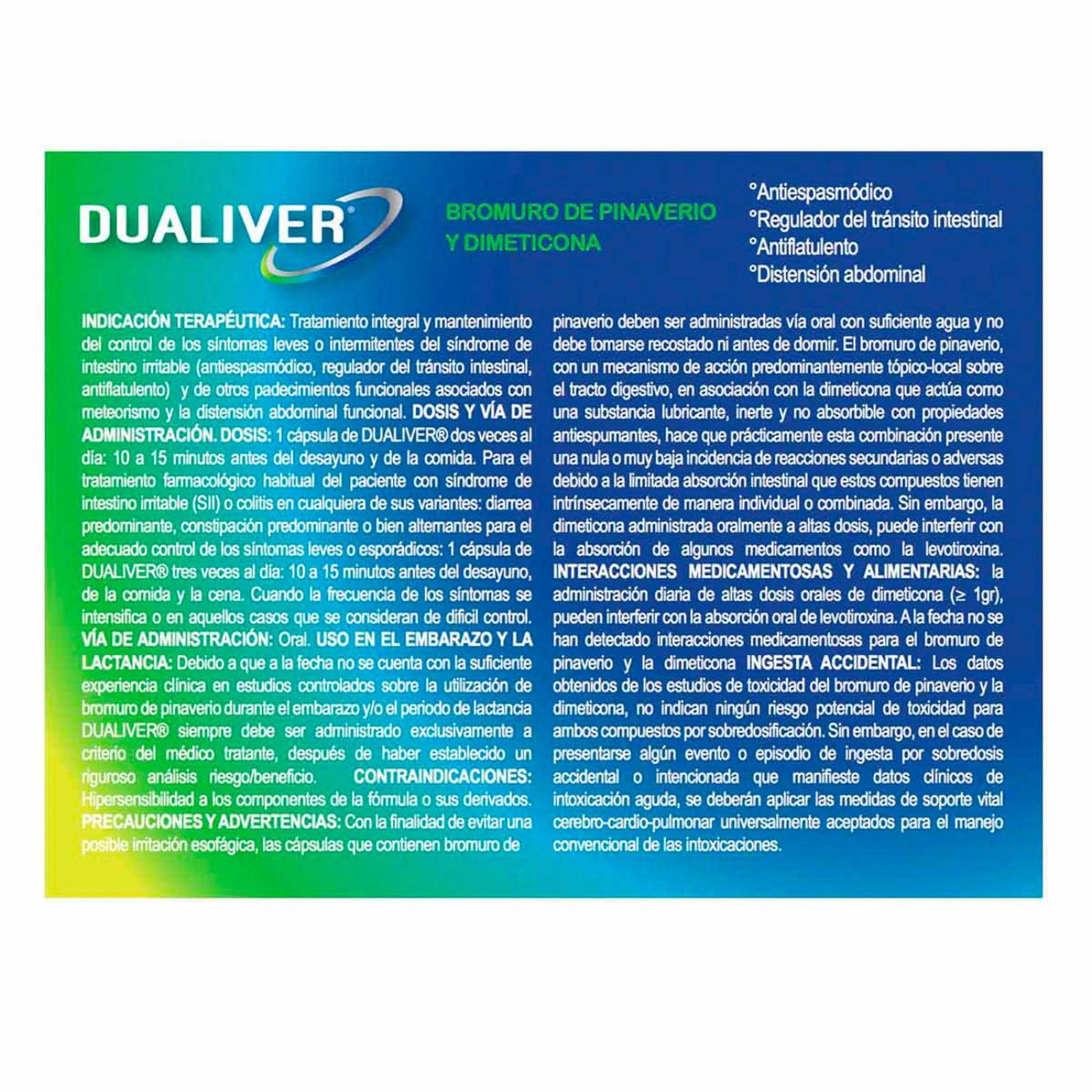 Cápsulas Dualiver 16 piezas 
