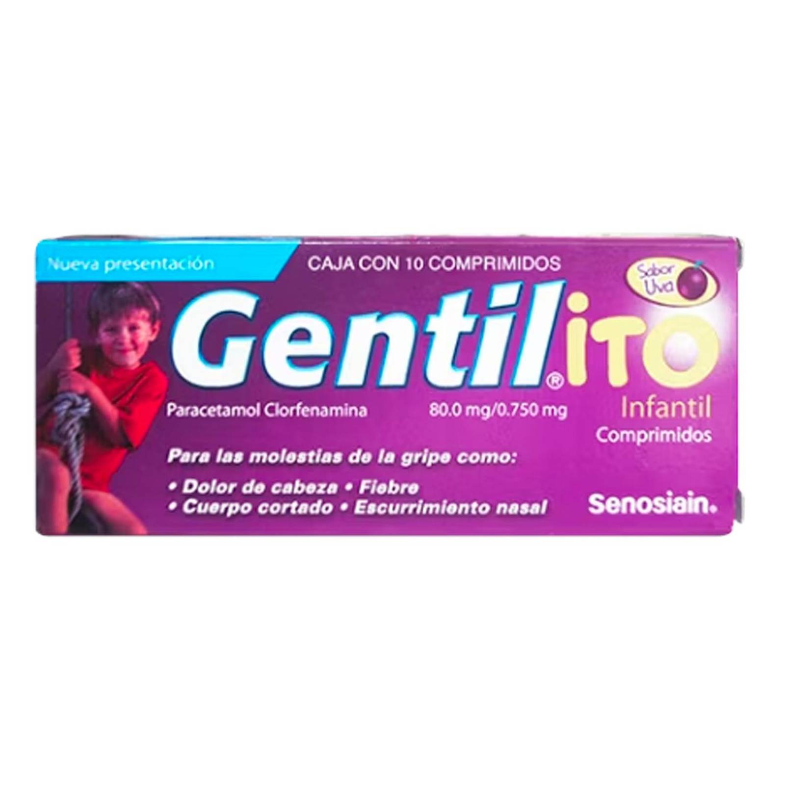 Compimidos Gentil-ito Infantil 10 comprimidos 