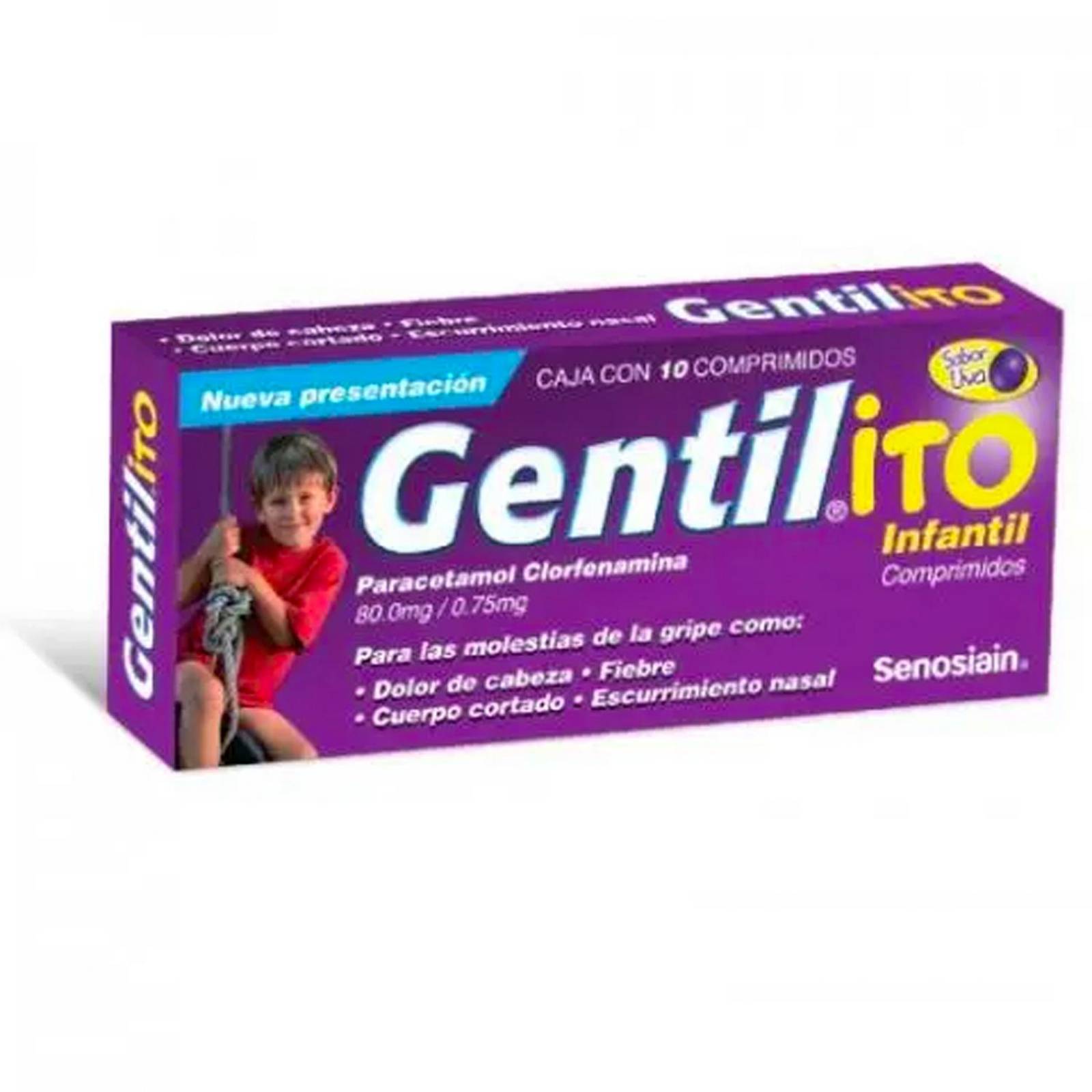 Compimidos Gentil-ito Infantil 10 comprimidos 
