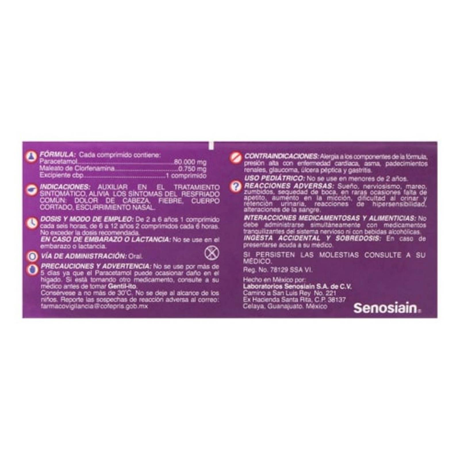 Compimidos Gentil-ito Infantil 10 comprimidos 