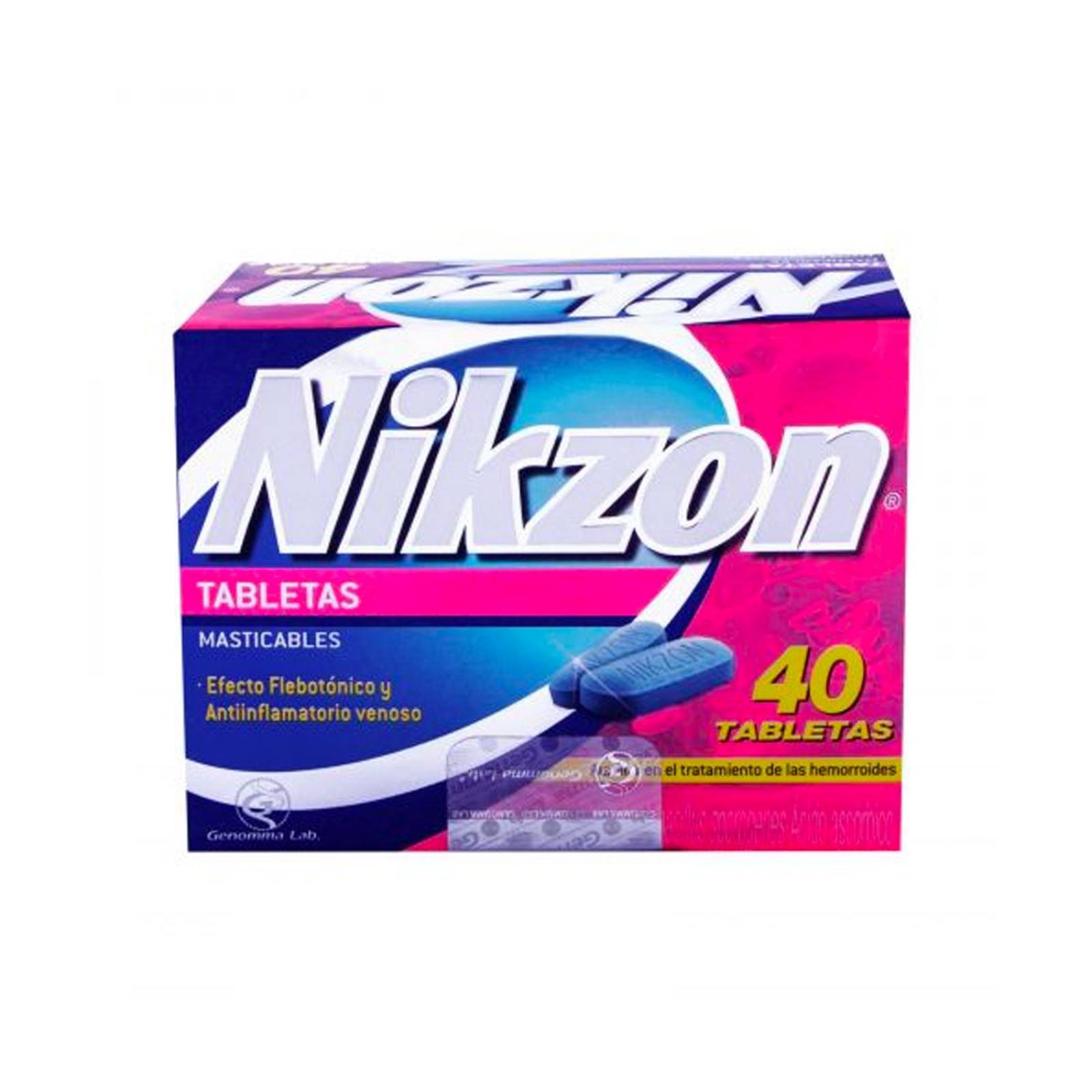 Tabletas Masticables Nikzon 40 piezas