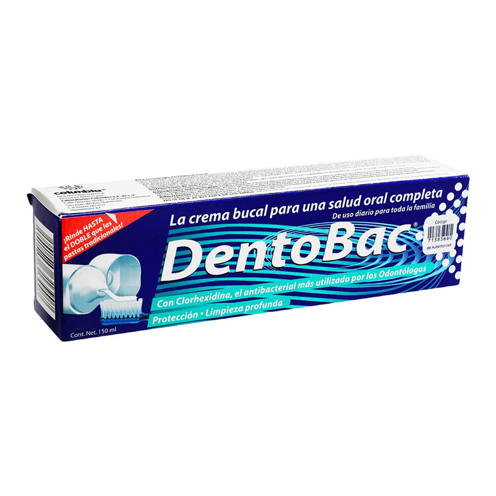 Pasta Dental DentoBac 150 ml 