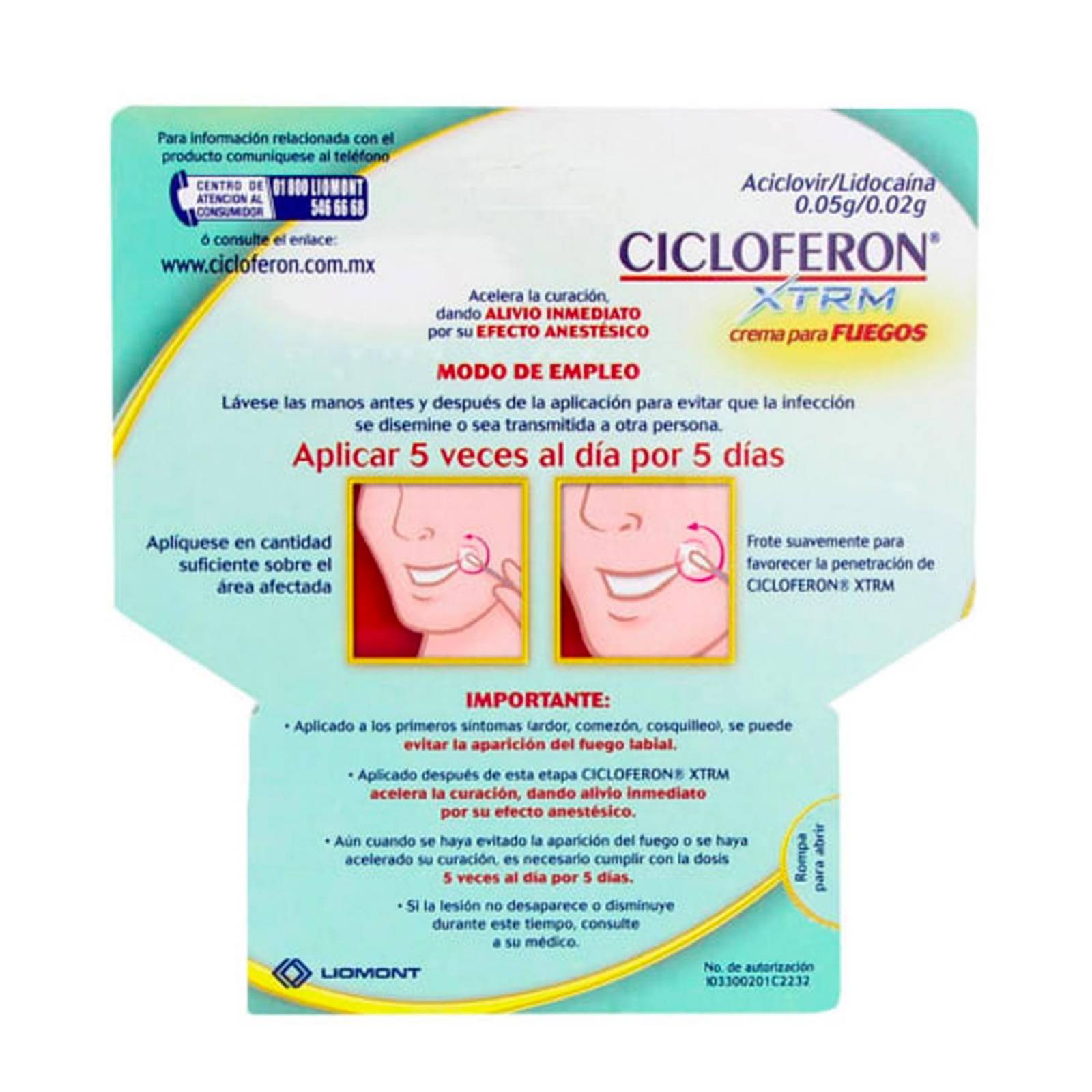 Crema para Fuegos Cicloferon Xtrm 2 gr