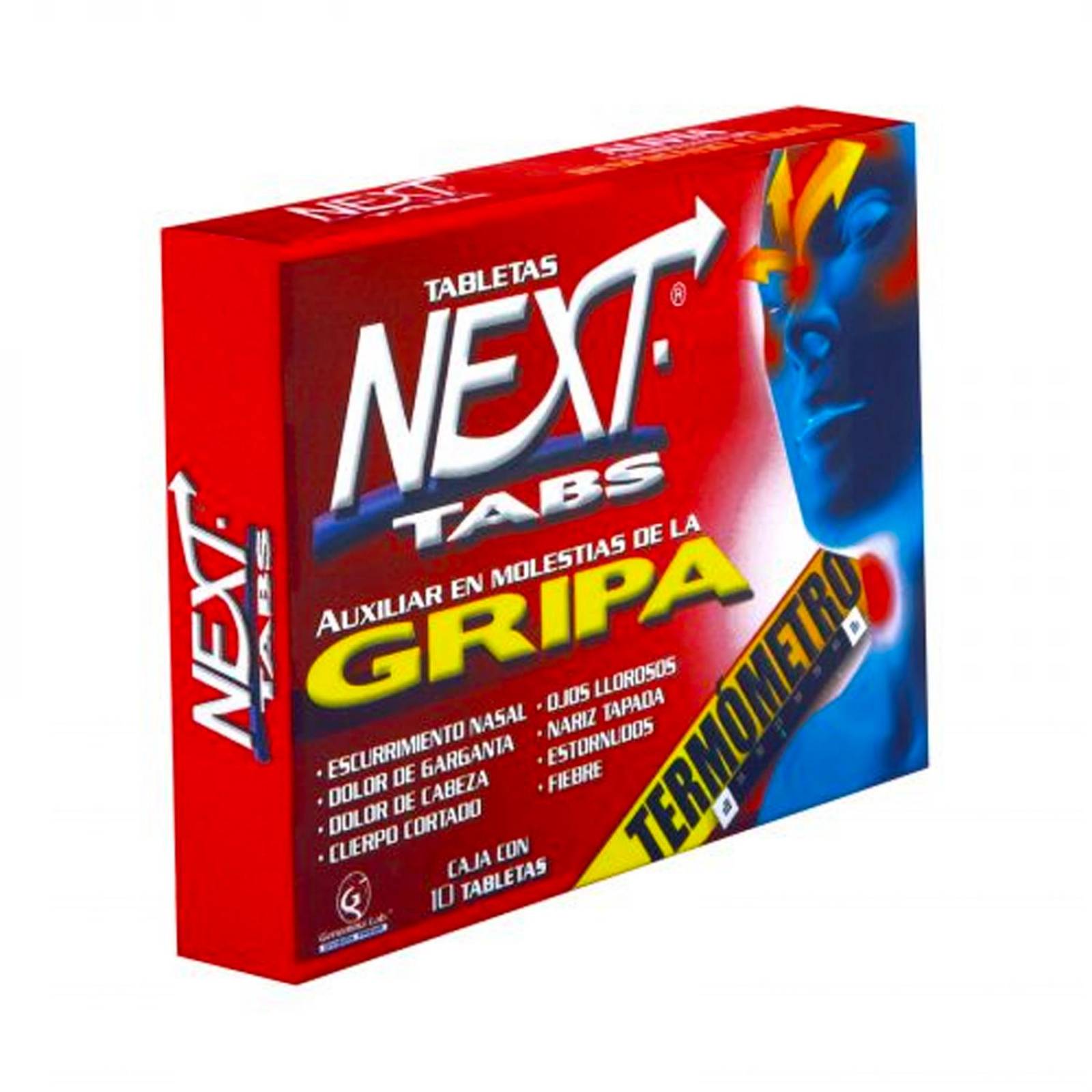 Antigripal Next 500 mg 10 Tabletas 