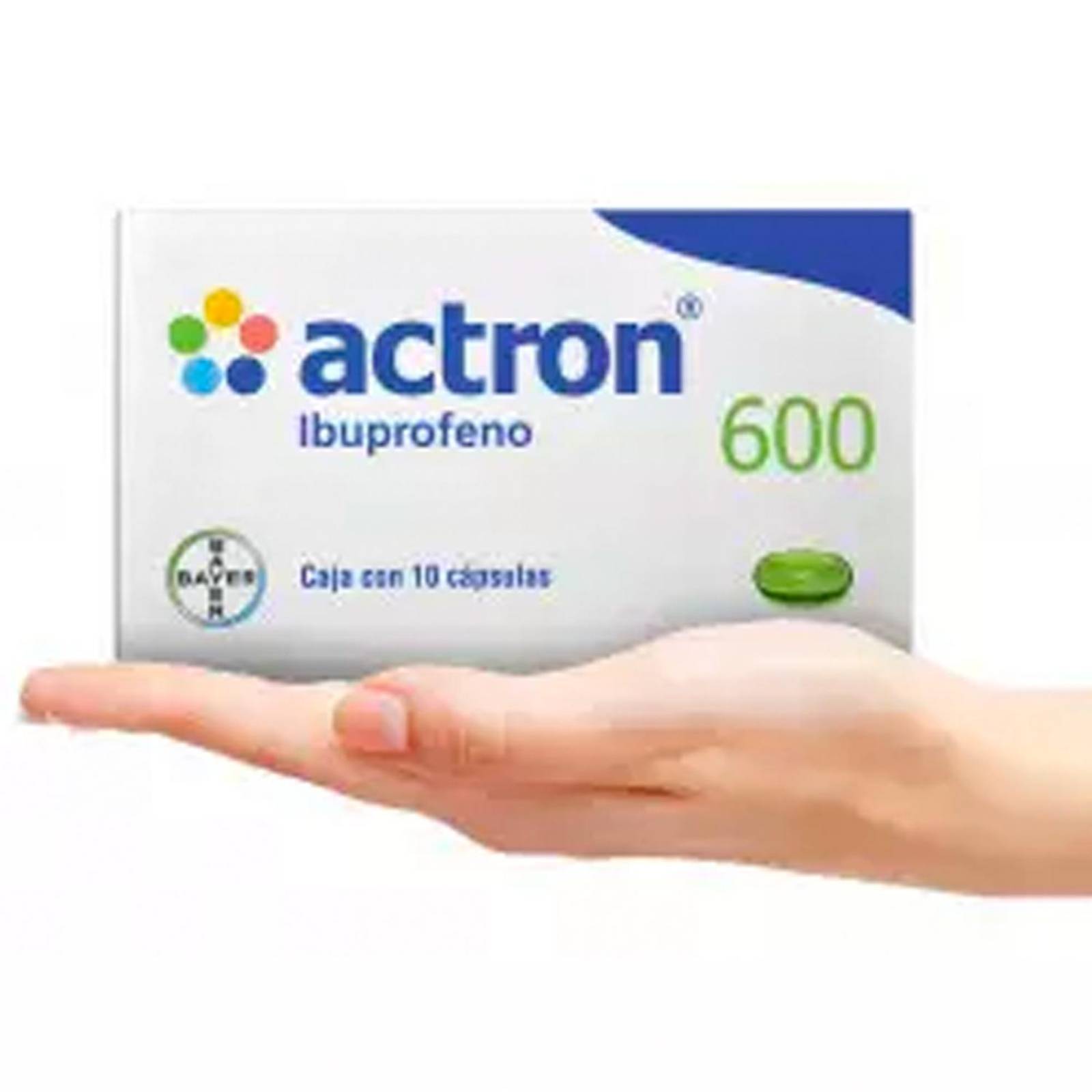 Ibuprofeno Actron 600 mg 10 Cápsulas 
