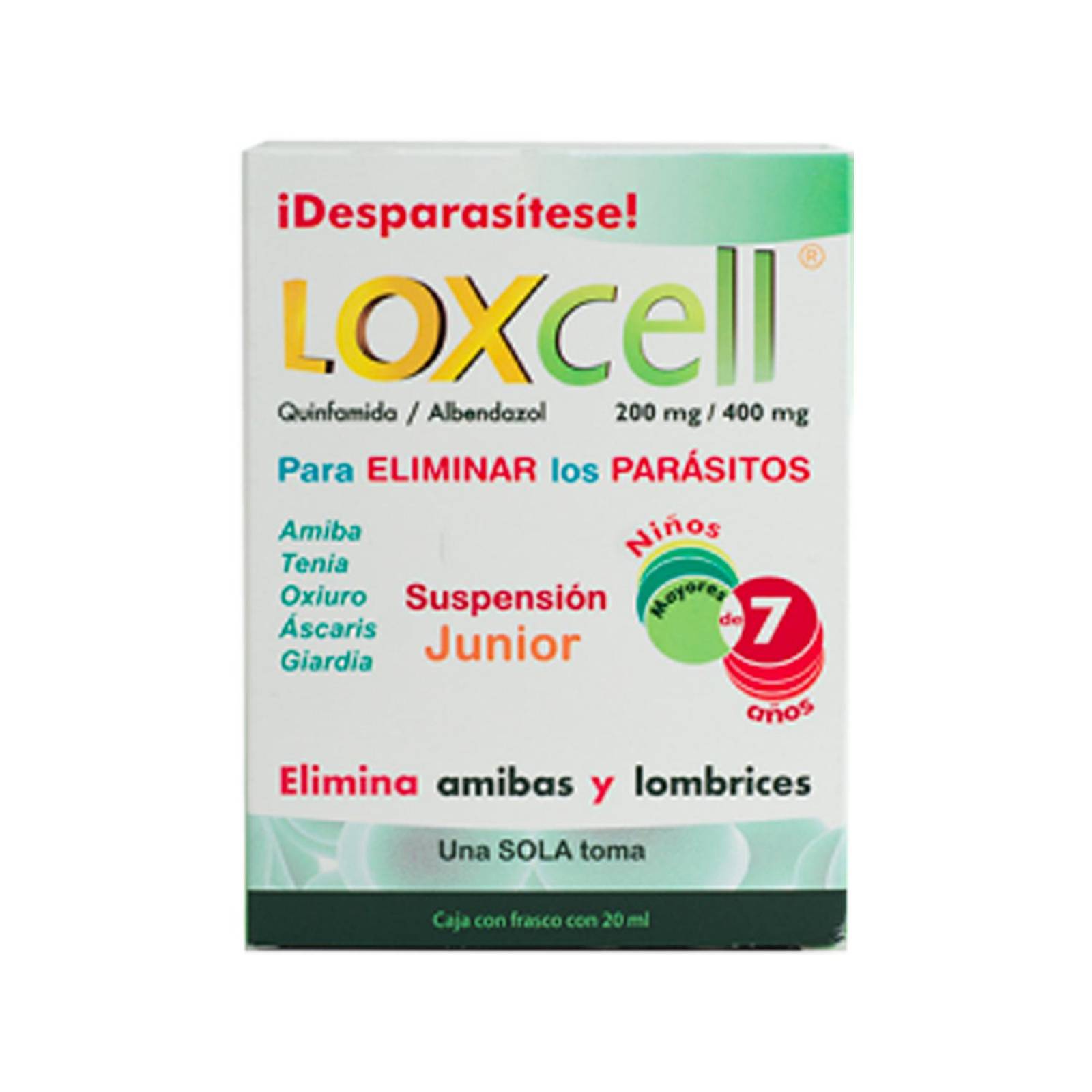 Desparasitante Loxcell Junior 20 ml 