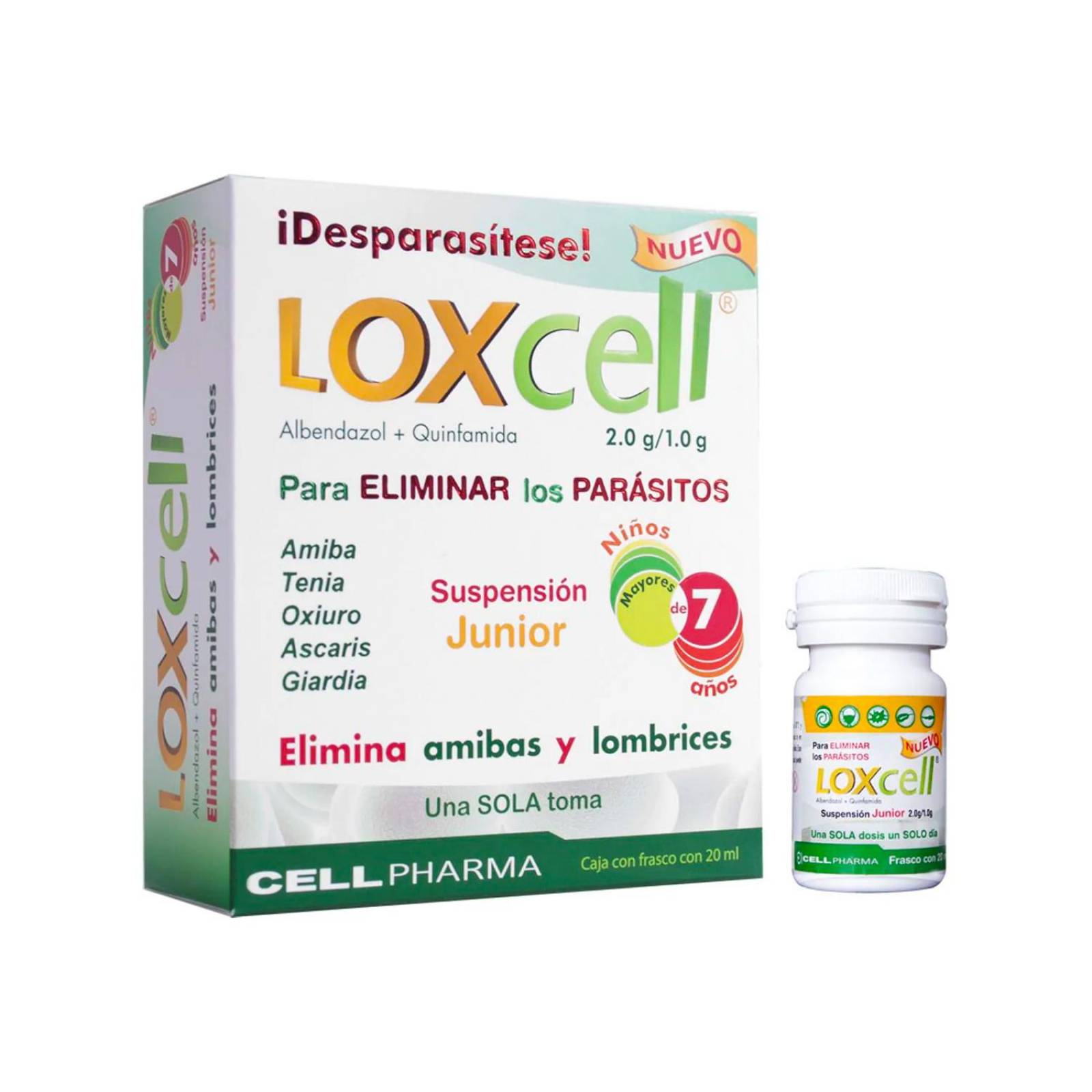 Desparasitante Loxcell Junior 20 ml 