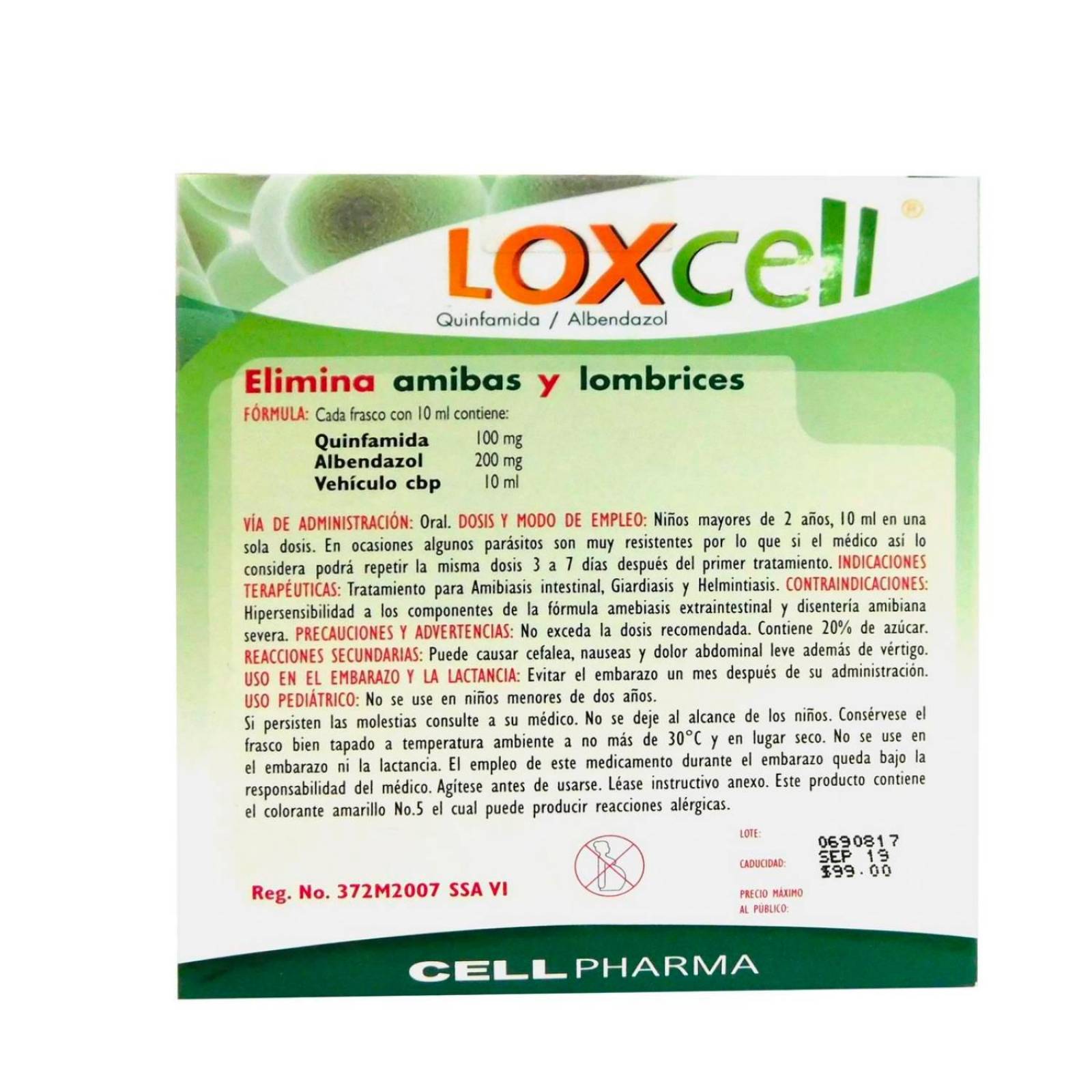 Desparasitante Loxcell Junior 20 ml 