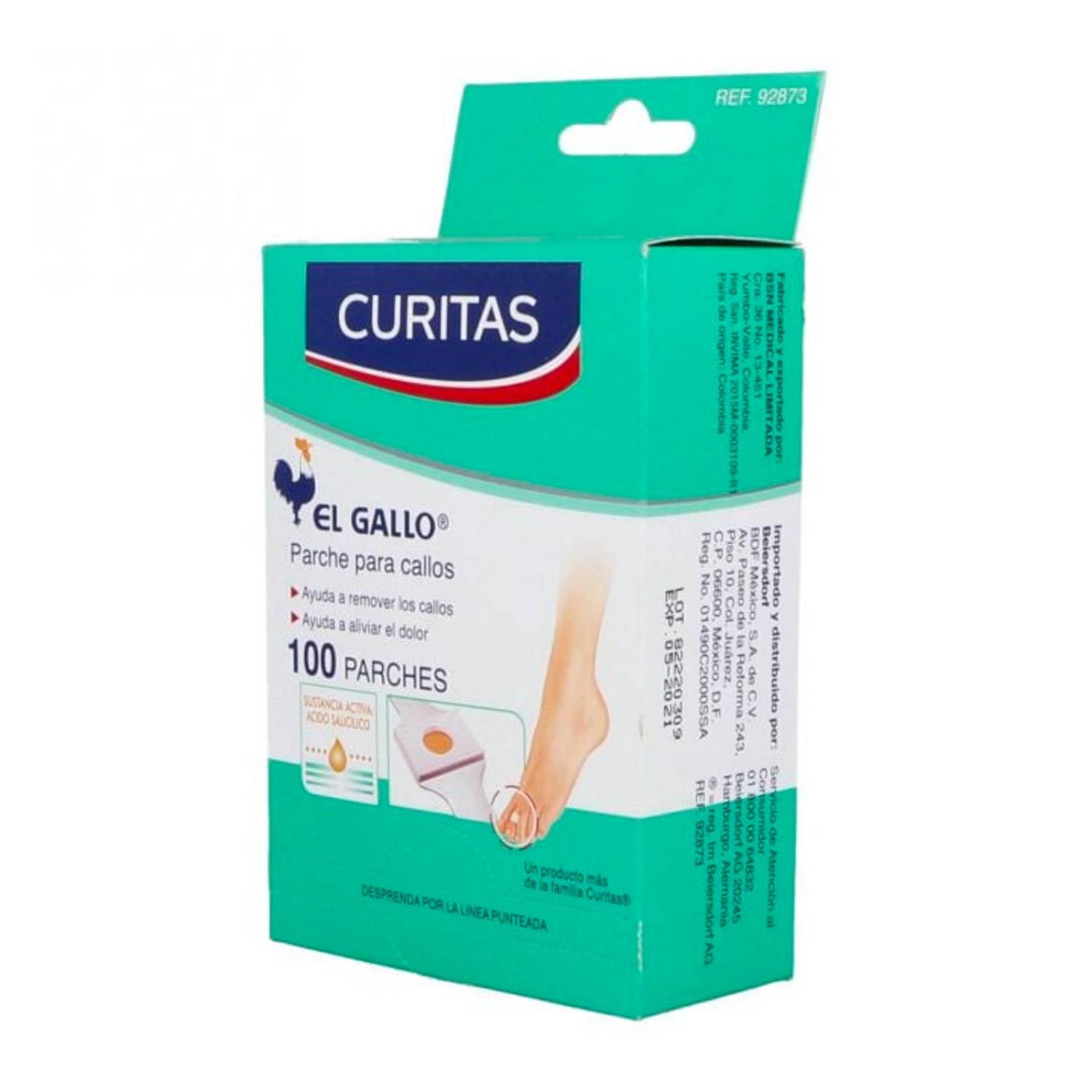 Parches para Callos Curitas El Gallo 100 piezas 