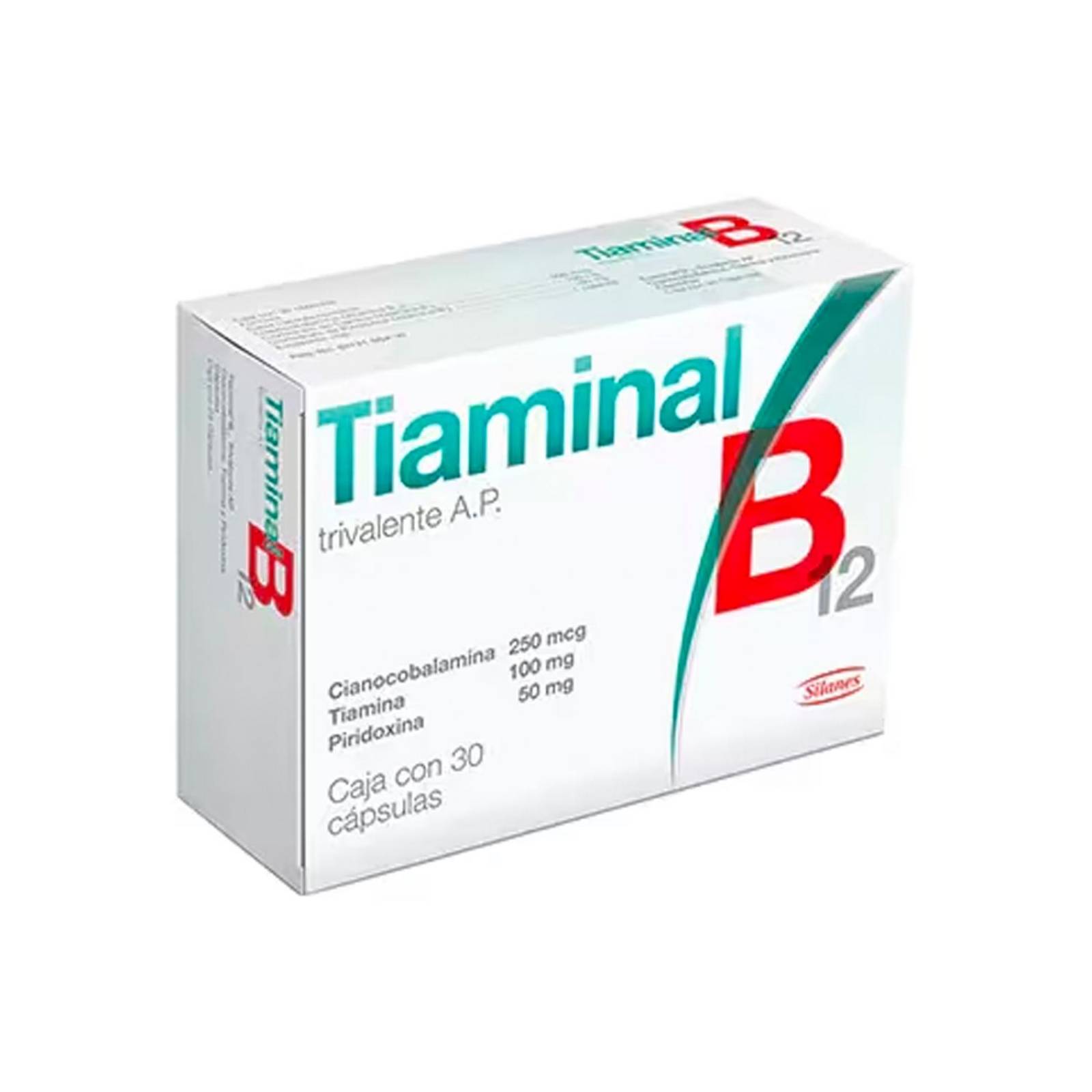 Trivalente Oral Tiaminal B12 30 Cápsulas 