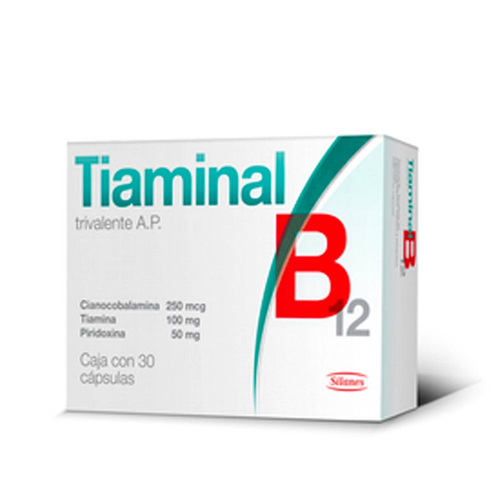 Trivalente Oral Tiaminal B12 30 Cápsulas 