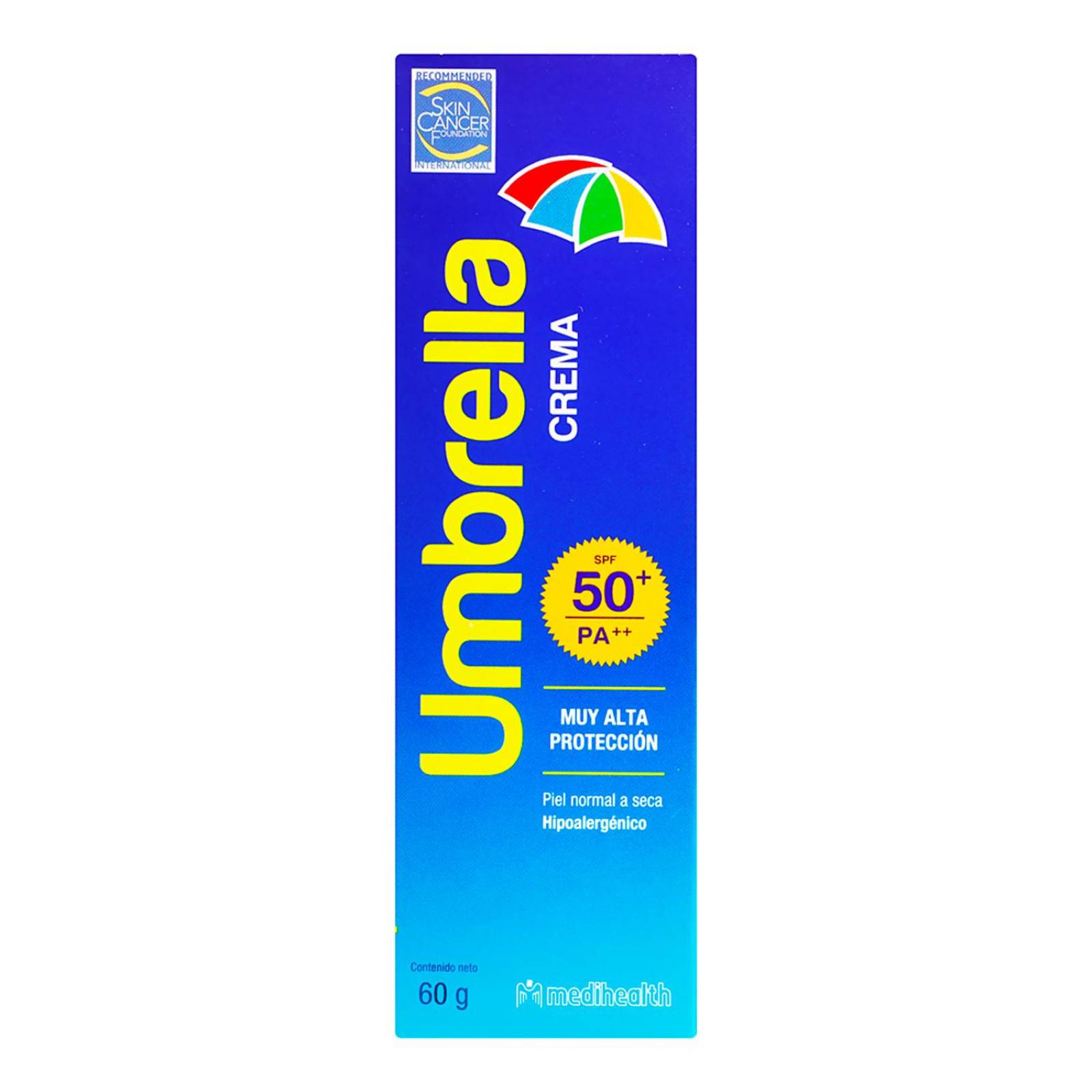 Fotoprotector Umbrella Crema FPS 50+ 60 gr 