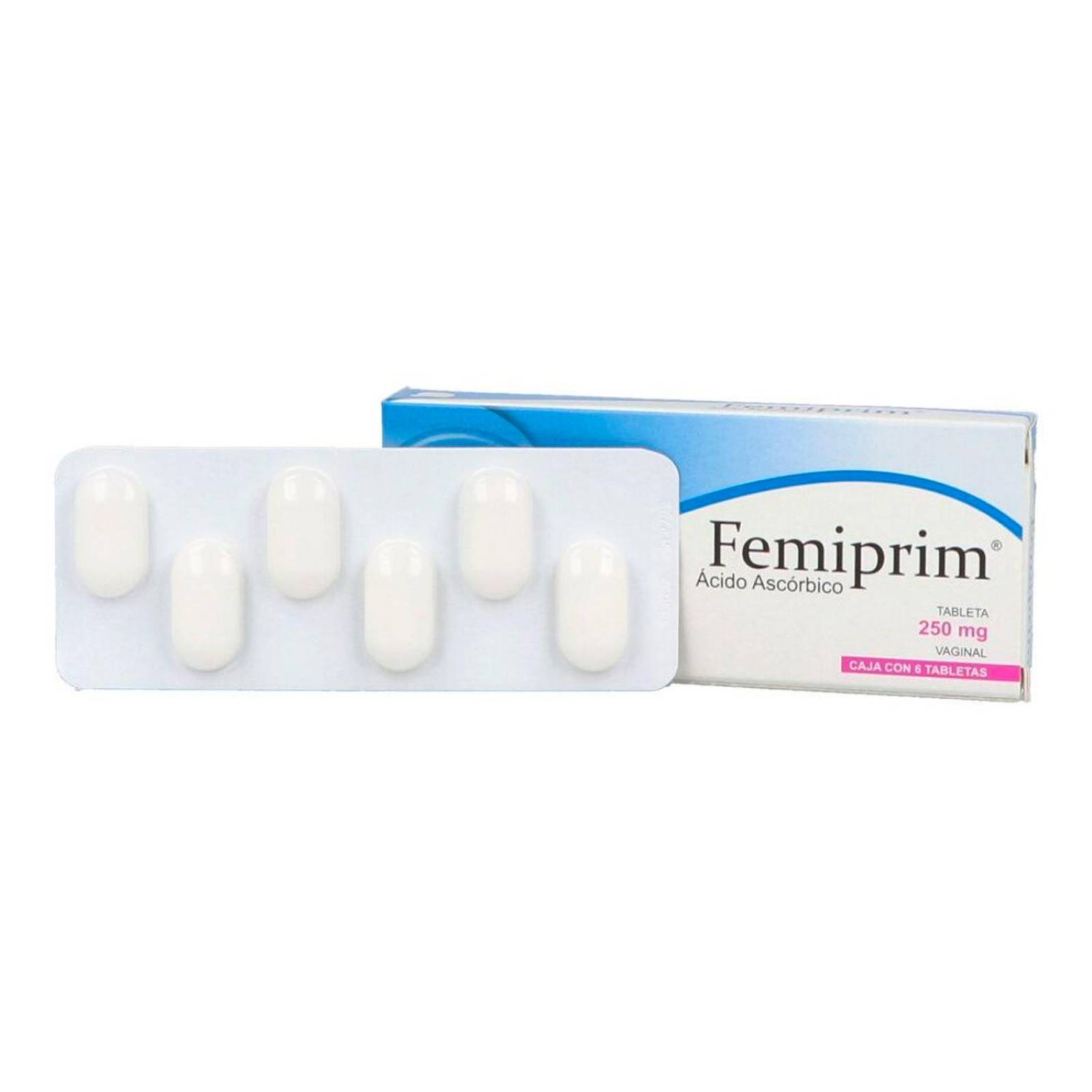 Ácido Ascórbico Femiprim Vaginal 250 mg 6 tabletas 