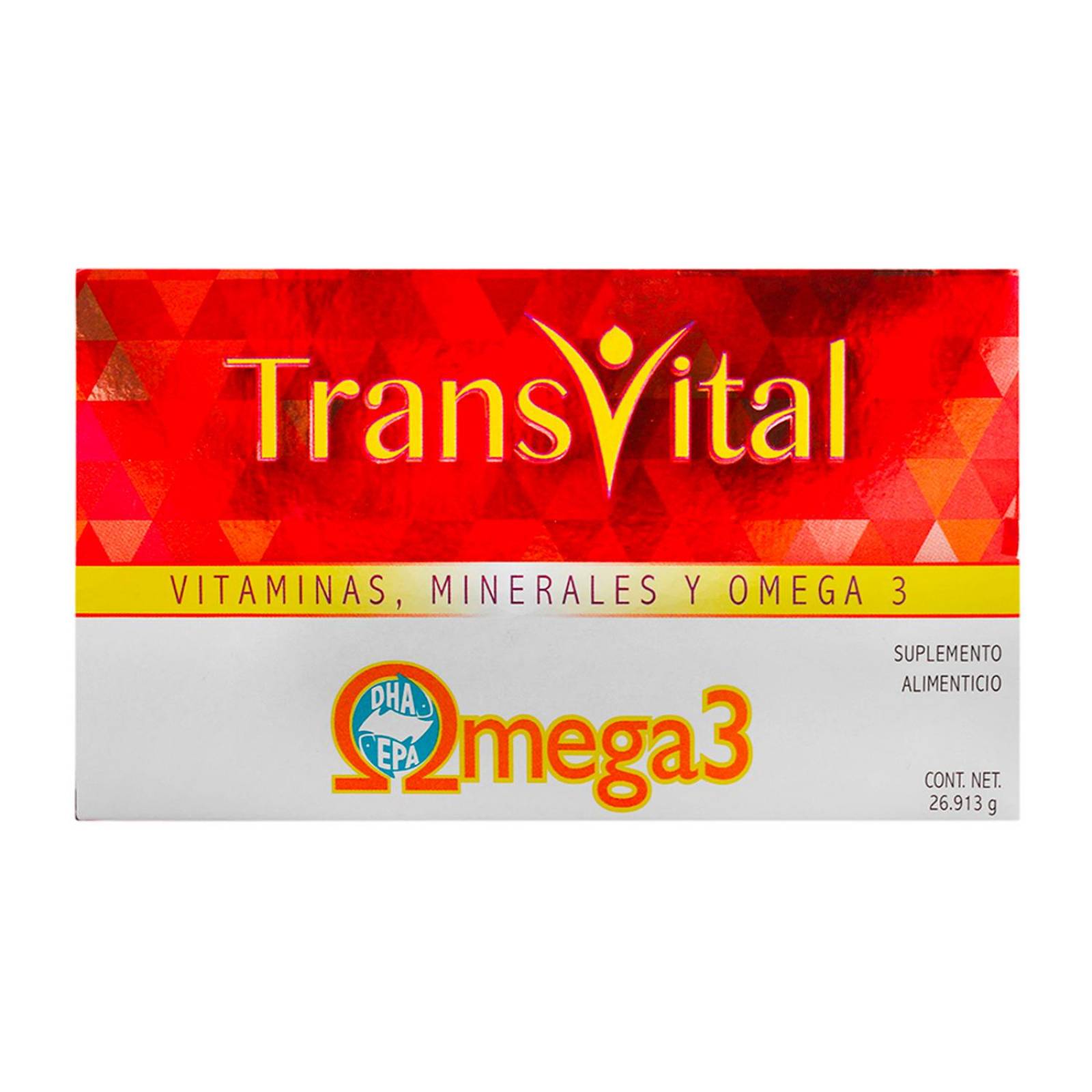 Suplemento Alimenticio Transvital Omega 3 30 Cápsulas 