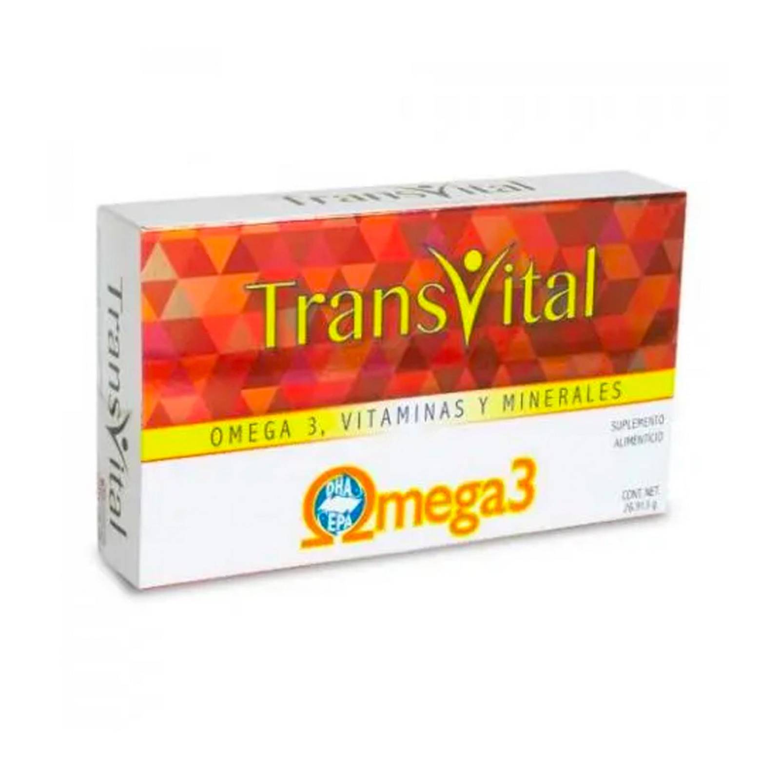 Suplemento Alimenticio Transvital Omega 3 30 Cápsulas 