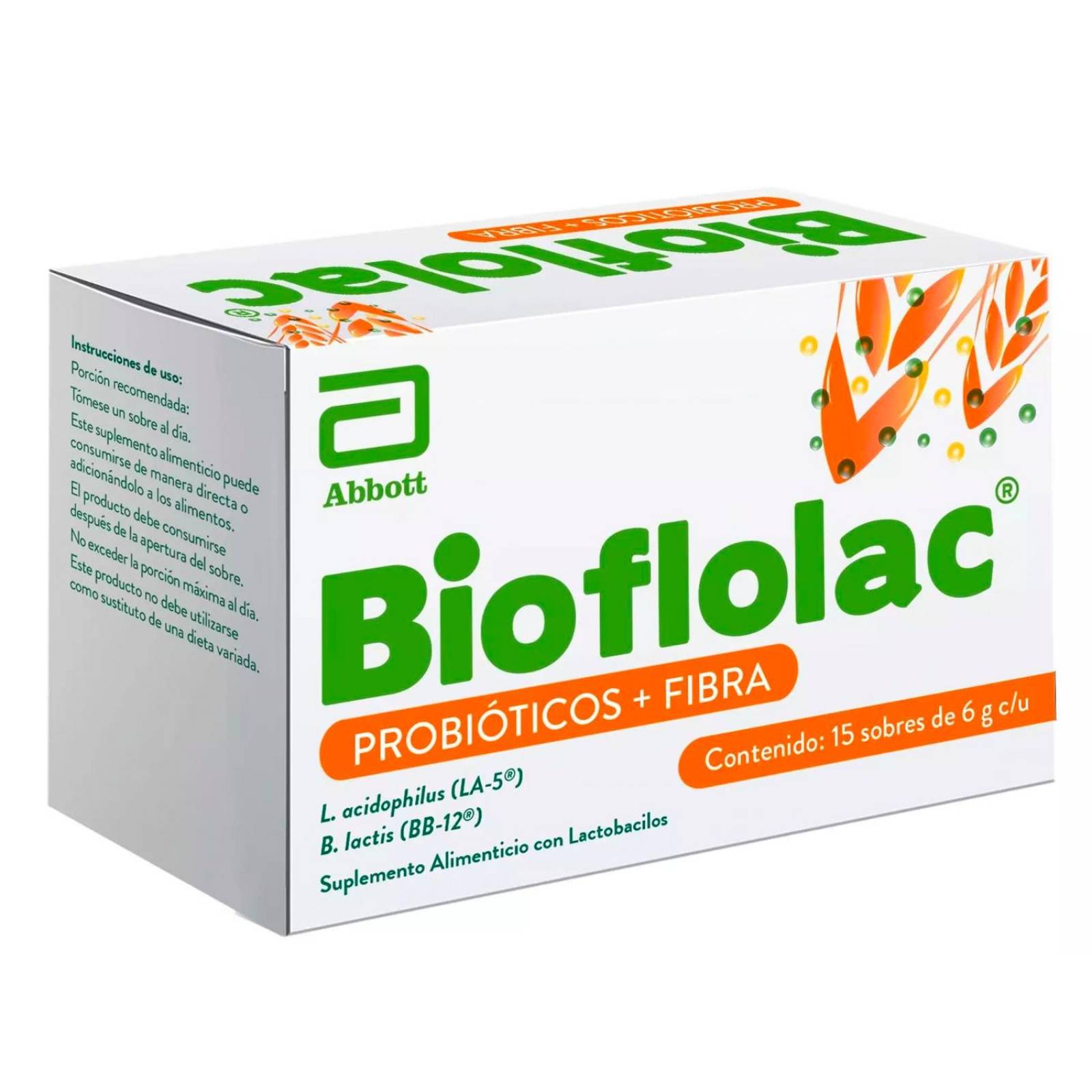 Probióticos Bioflolac 15 sobres de 6 gr