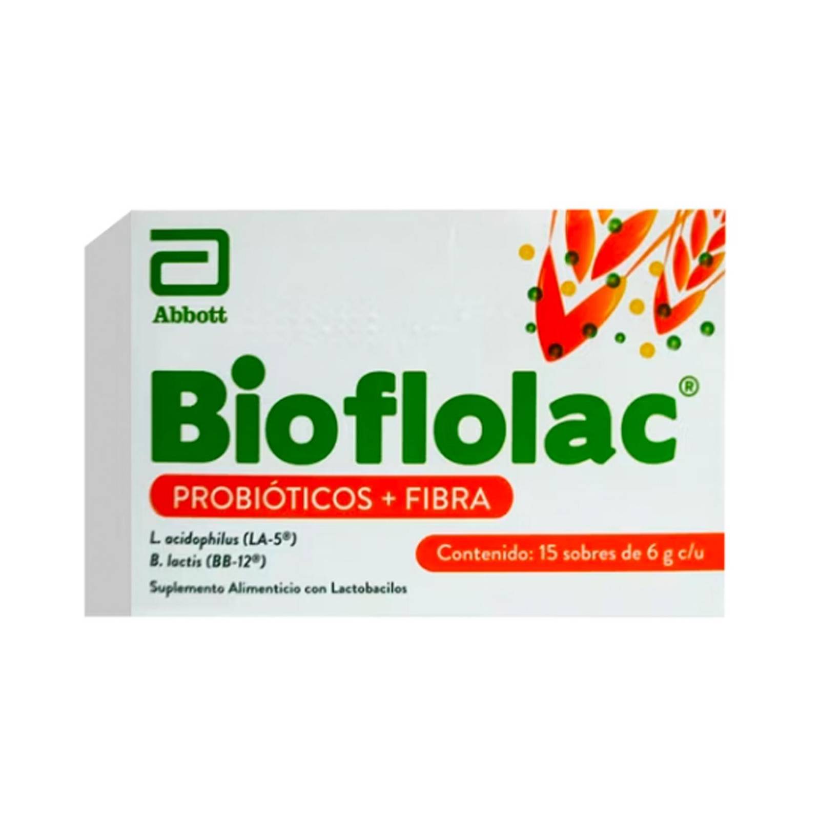 Probióticos Bioflolac 15 sobres de 6 gr