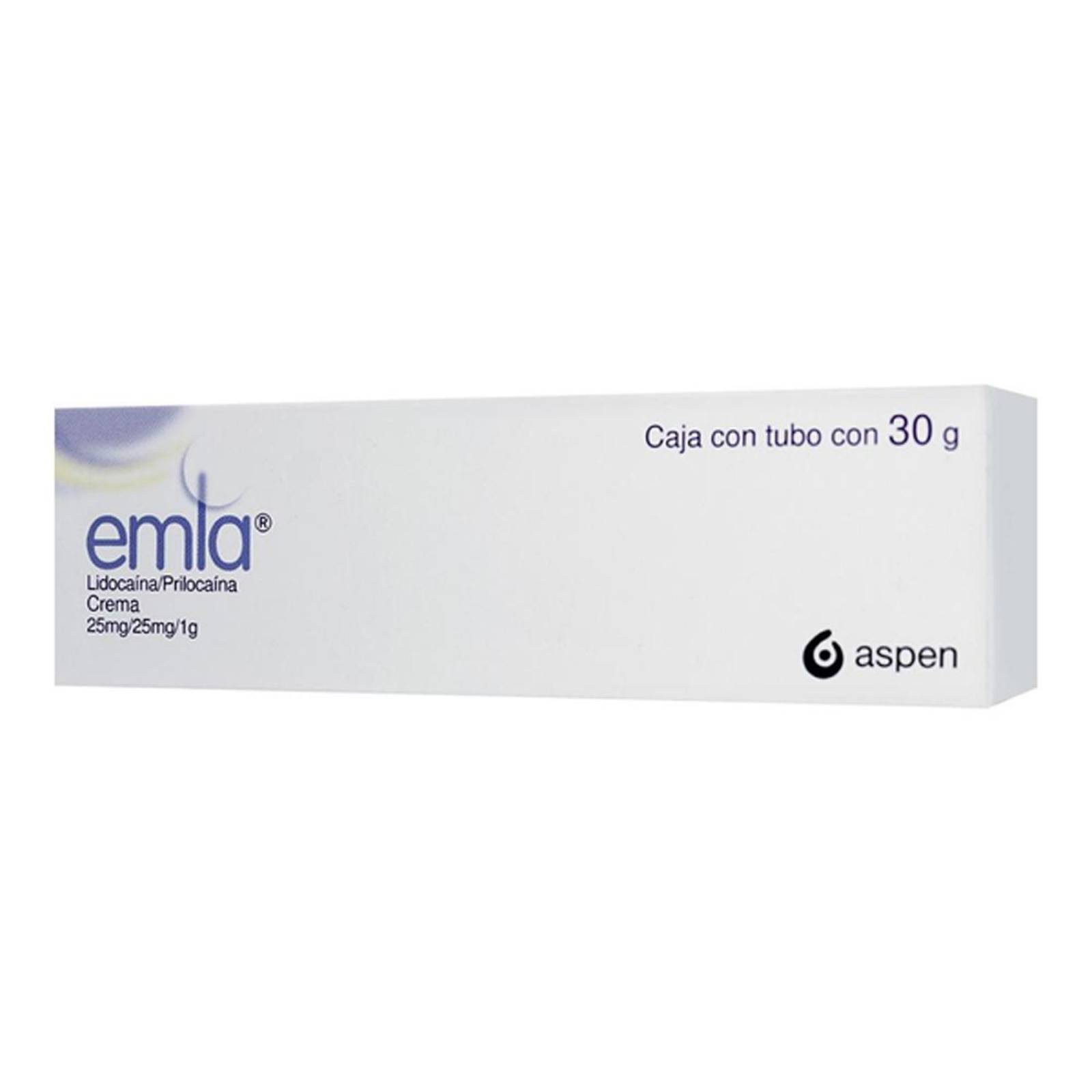 Crema Emla Lidocaína Prilocaína 25/25 mg 30 gr 