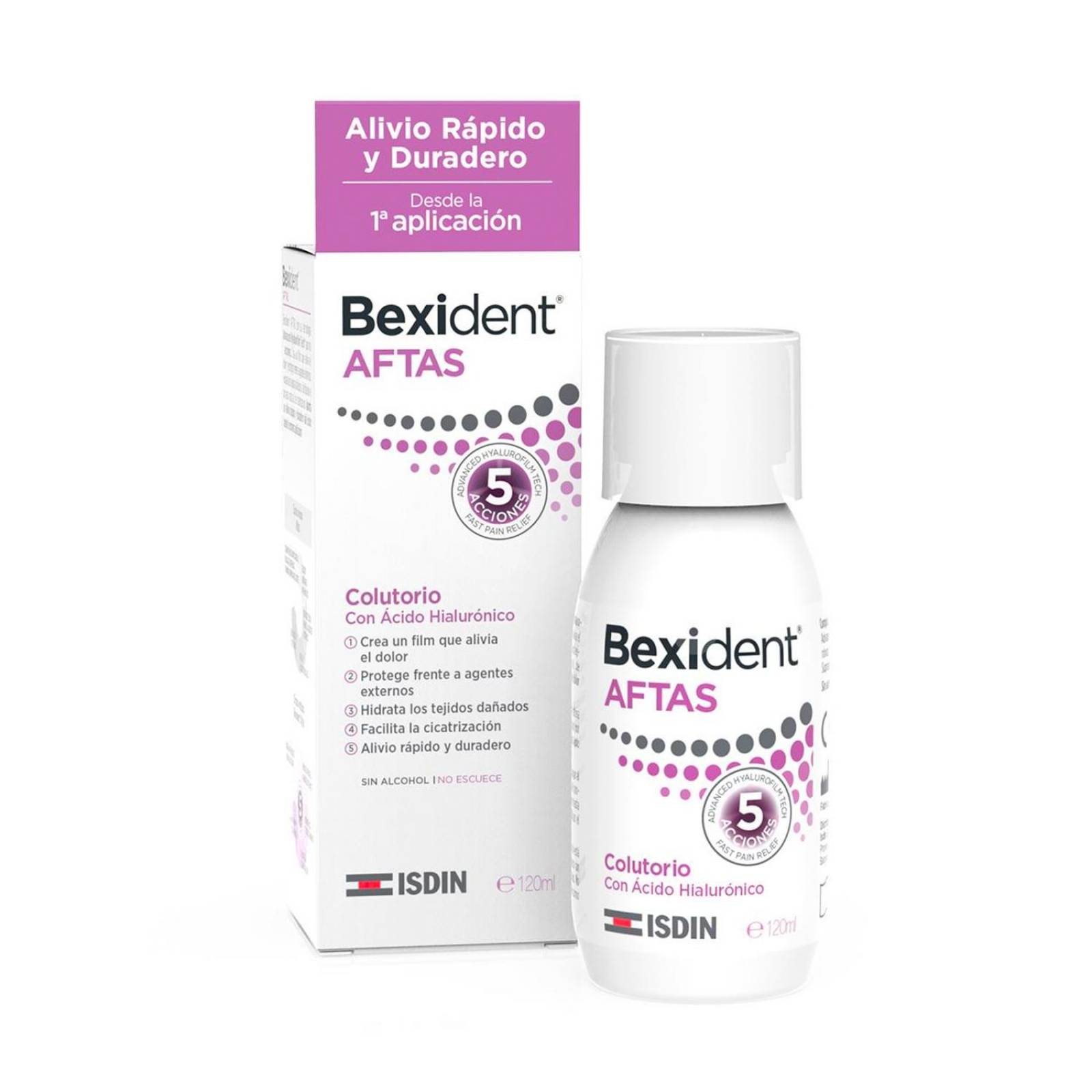 Colutorio Isdin Bexident Aftas 120 ml 