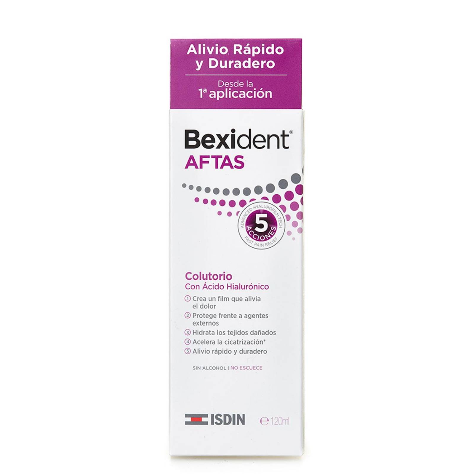 Colutorio Isdin Bexident Aftas 120 ml 