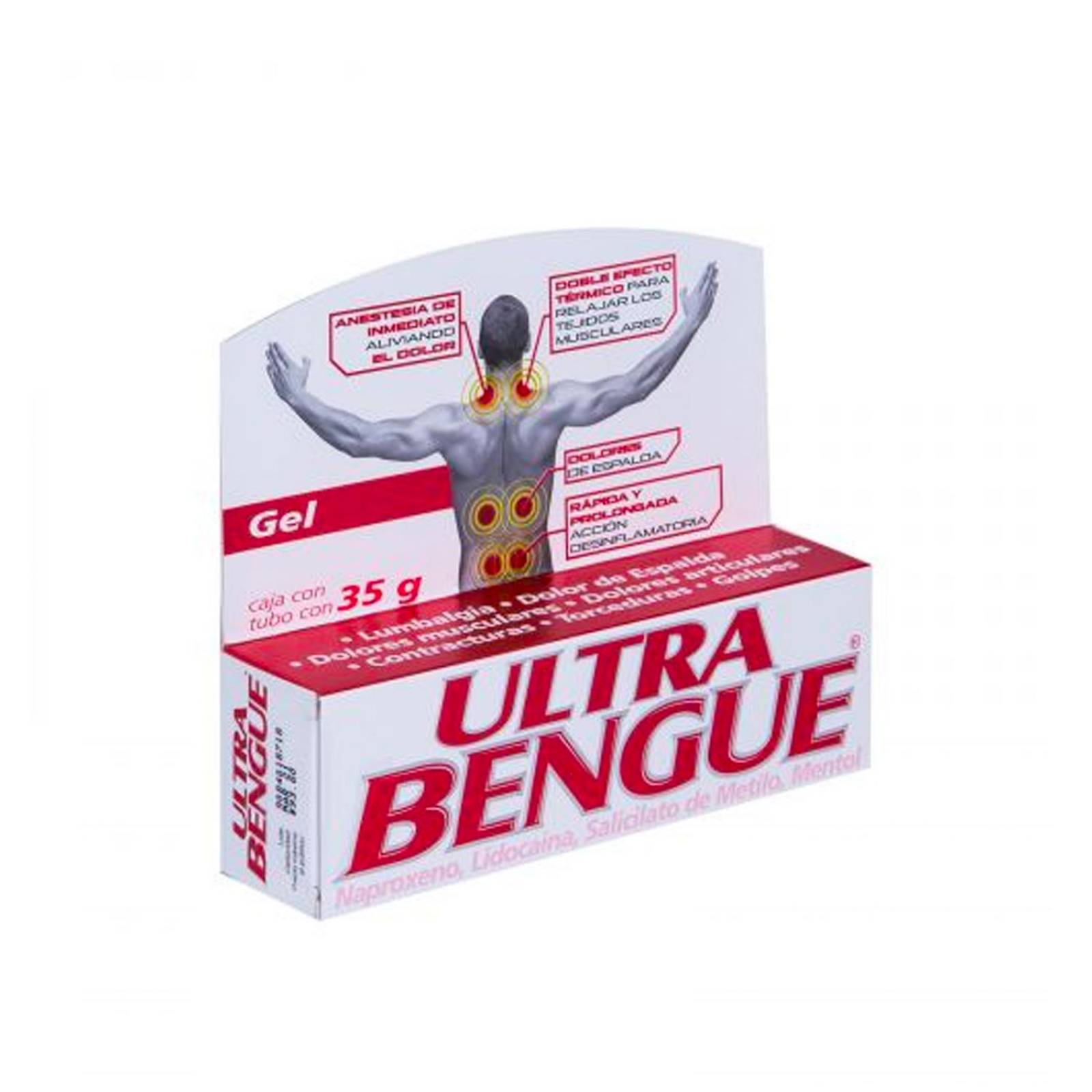 Gel Ultra Bengue Rojo 35 gr 