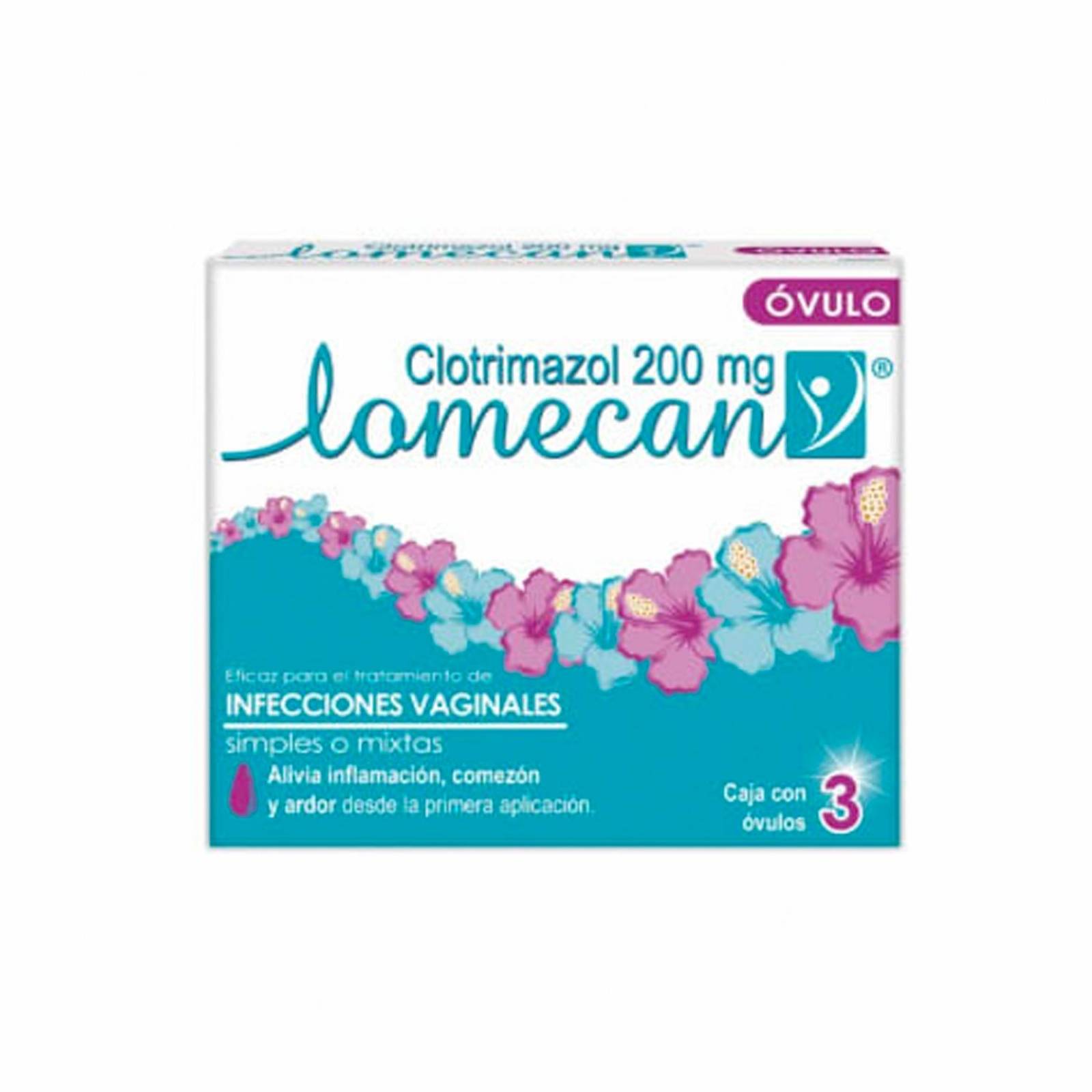 Óvulos Lomecan V Floral 3 piezas