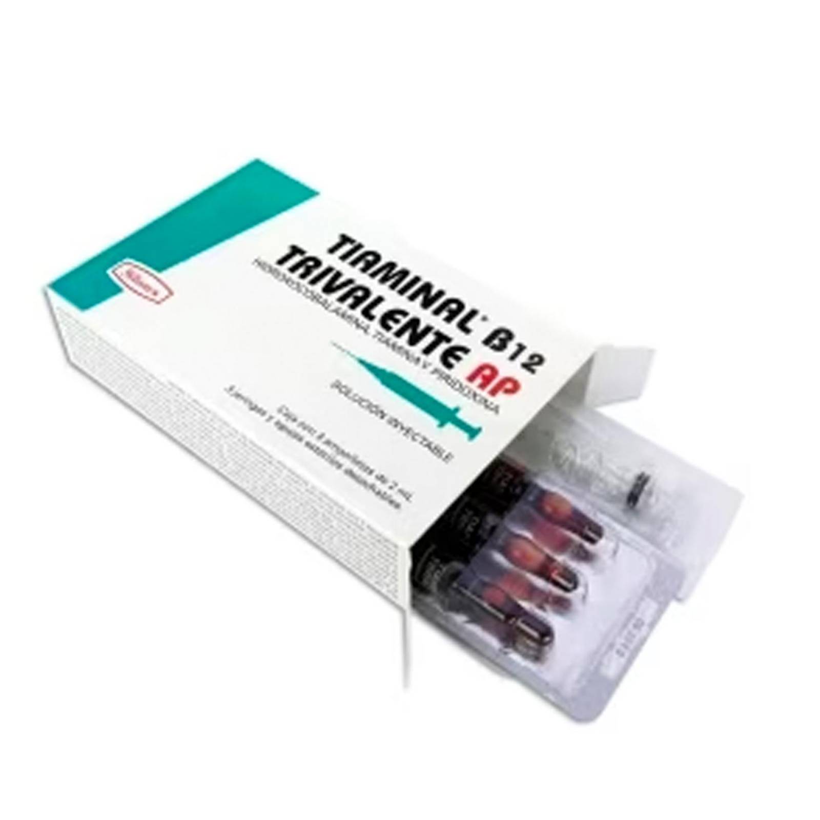 Solución Inyectable Tiaminal B12 3 ampolletas de 2 ml 