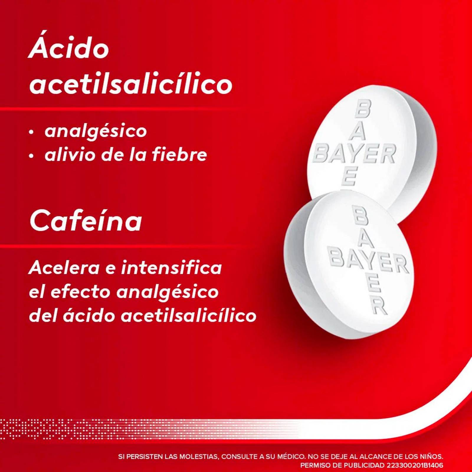 Tabletas Cafiaspirina 40 piezas 