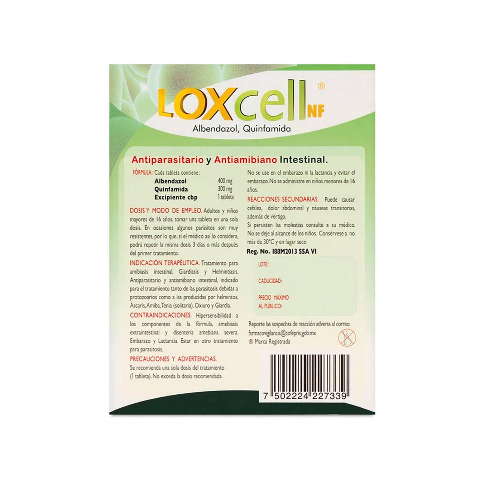 Medicamento Loxcell 1 Tableta 