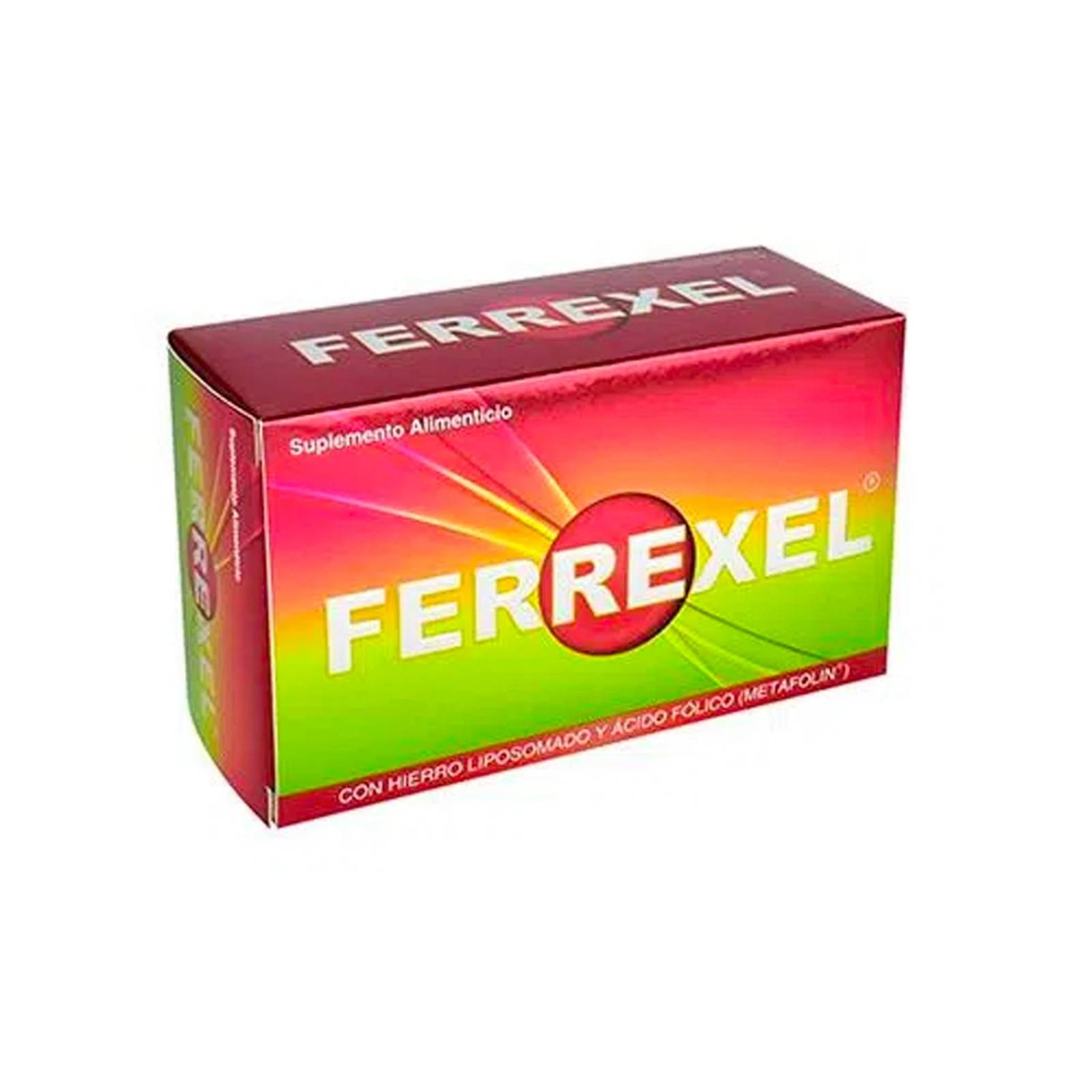 Suplemento Alimenticio Ferrexel 60 Cápsulas 